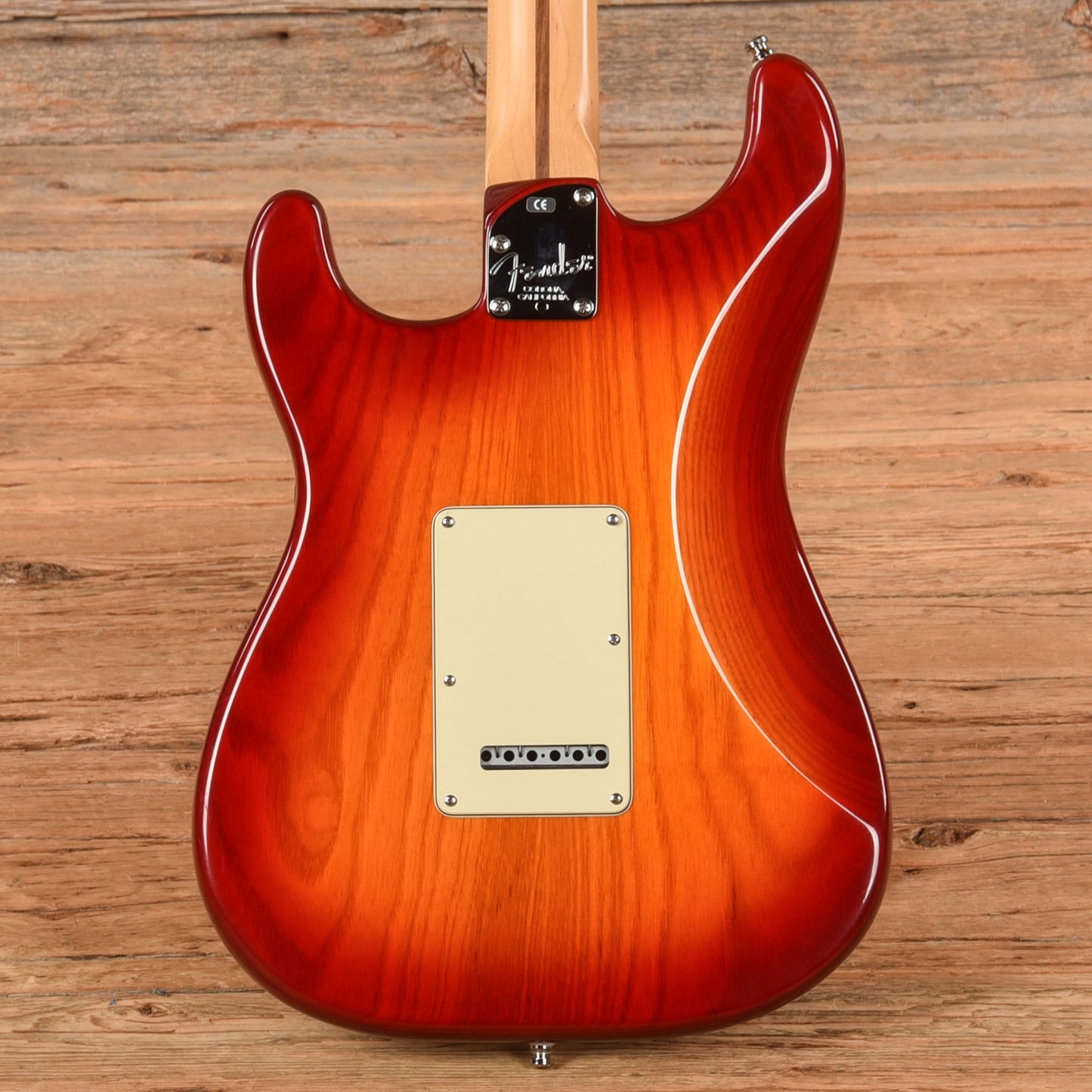 Fender American Deluxe Stratocaster Aged Cherry Burst 2002 Electric Guitars / Solid Body