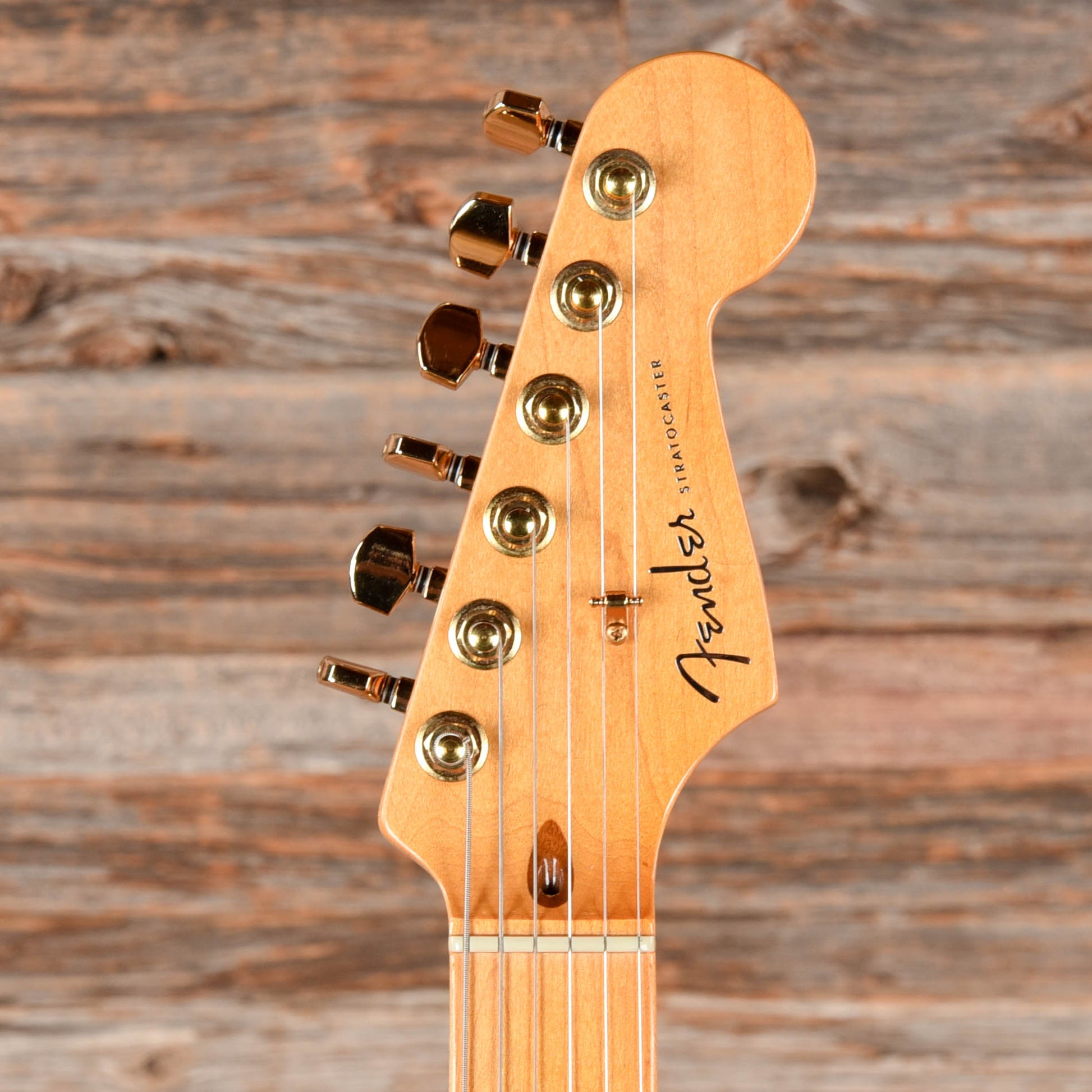Fender American Deluxe Stratocaster Aged Cherry Burst Electric Guitars / Solid Body