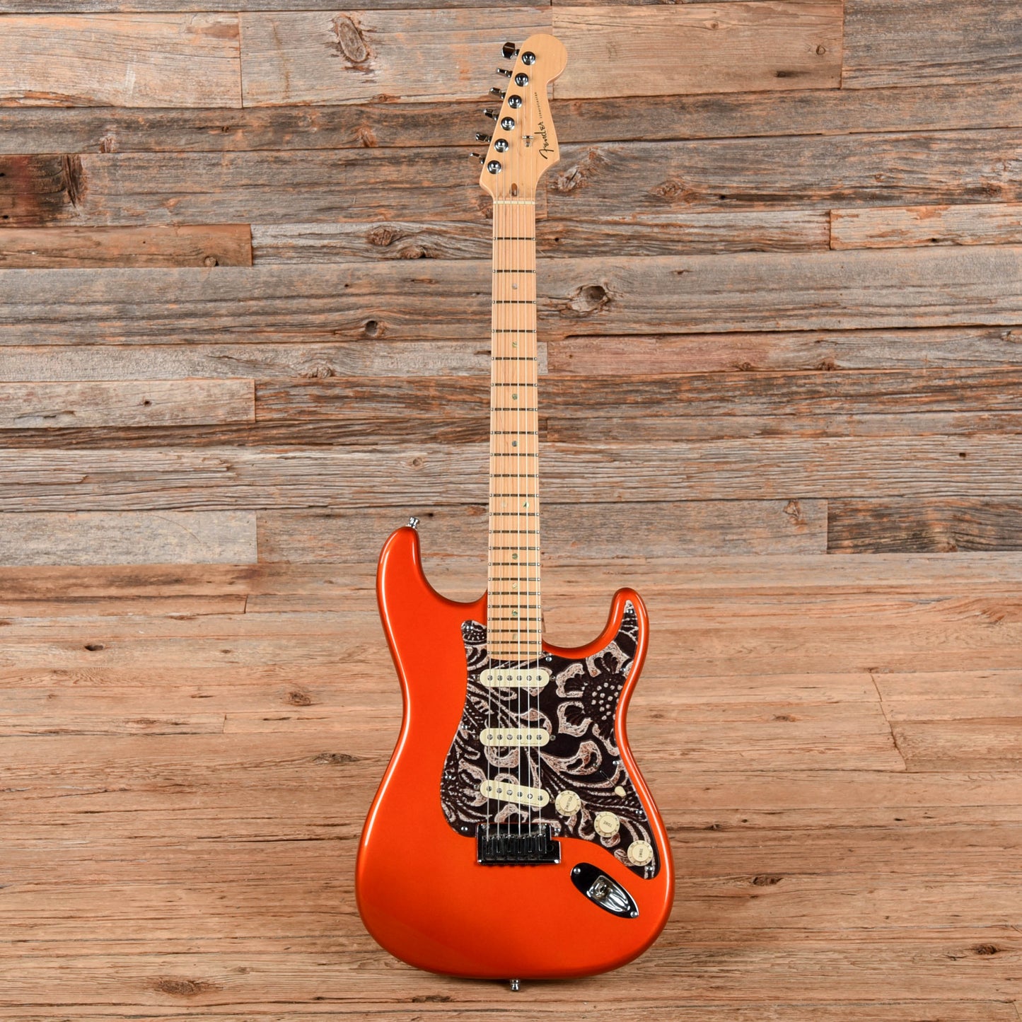 Fender American Deluxe Stratocaster Autumn Blaze Metallic 2005 Electric Guitars / Solid Body