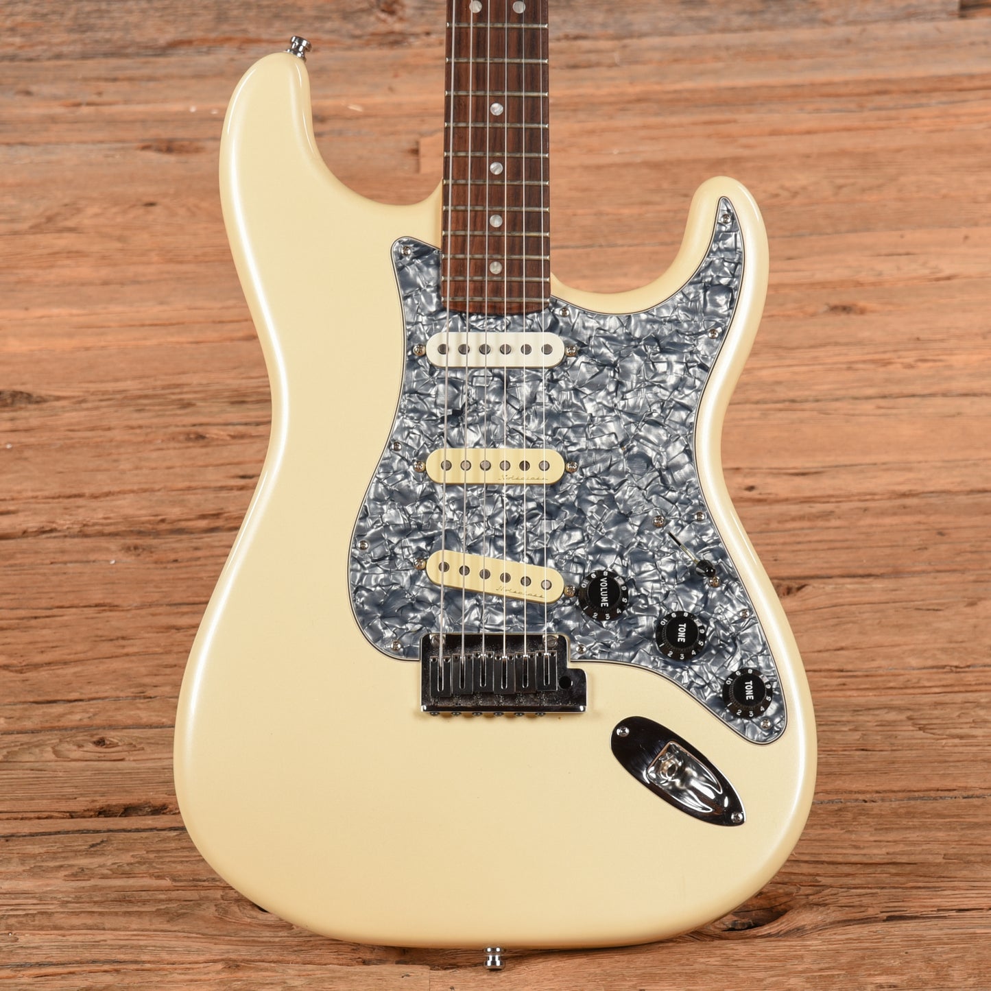 Fender American Deluxe Stratocaster HSS Olympic Pearl 2012 Electric Guitars / Solid Body