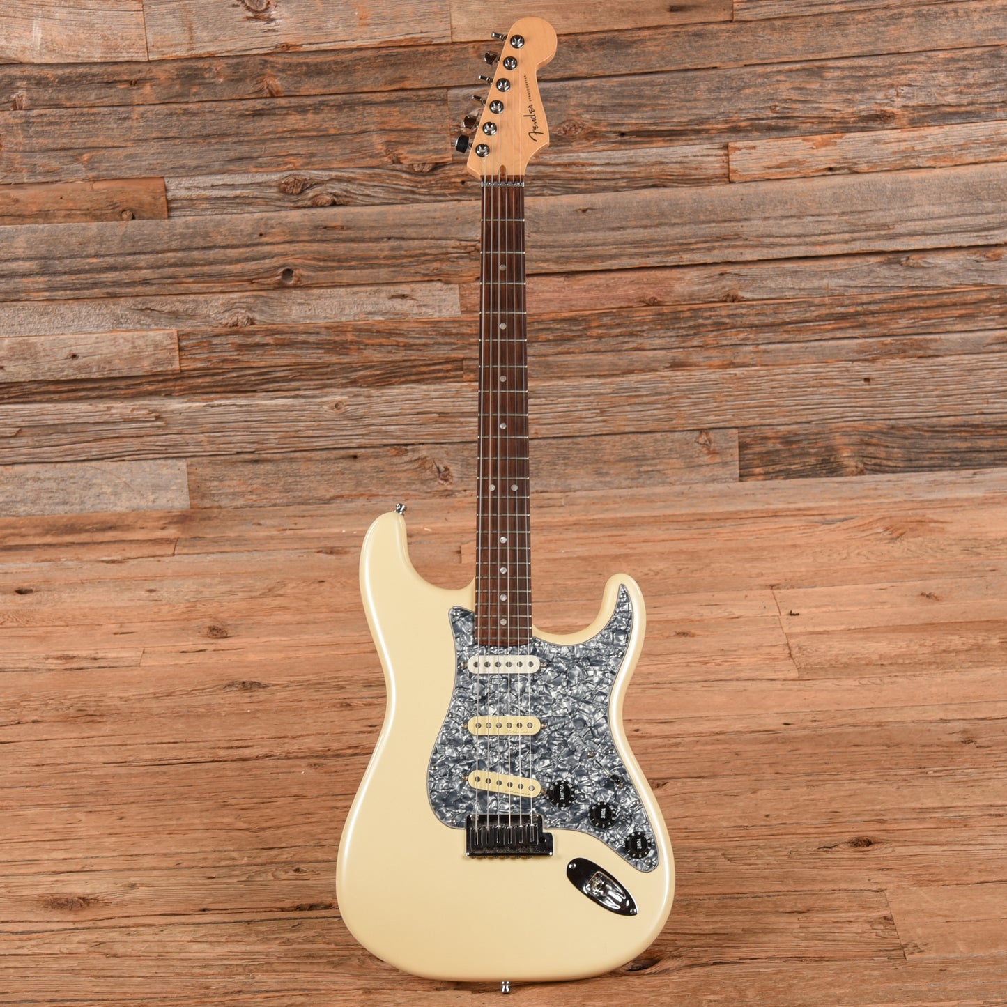 Fender American Deluxe Stratocaster HSS Olympic Pearl 2012 Electric Guitars / Solid Body