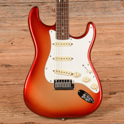 Fender American Deluxe Stratocaster Sunset Metallic Electric Guitars / Solid Body