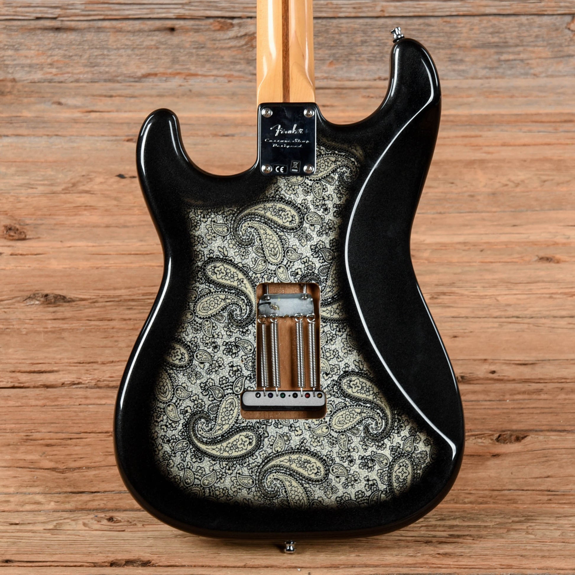 Fender American Deluxe Stratocaster with Allparts Body Black Paisley Electric Guitars / Solid Body