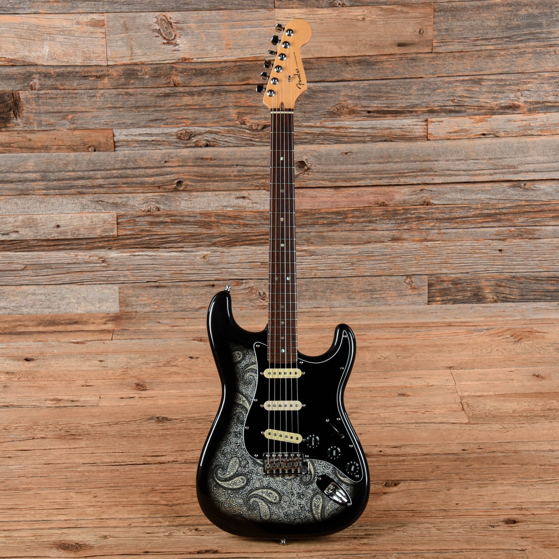 Fender American Deluxe Stratocaster with Allparts Body Black Paisley Electric Guitars / Solid Body