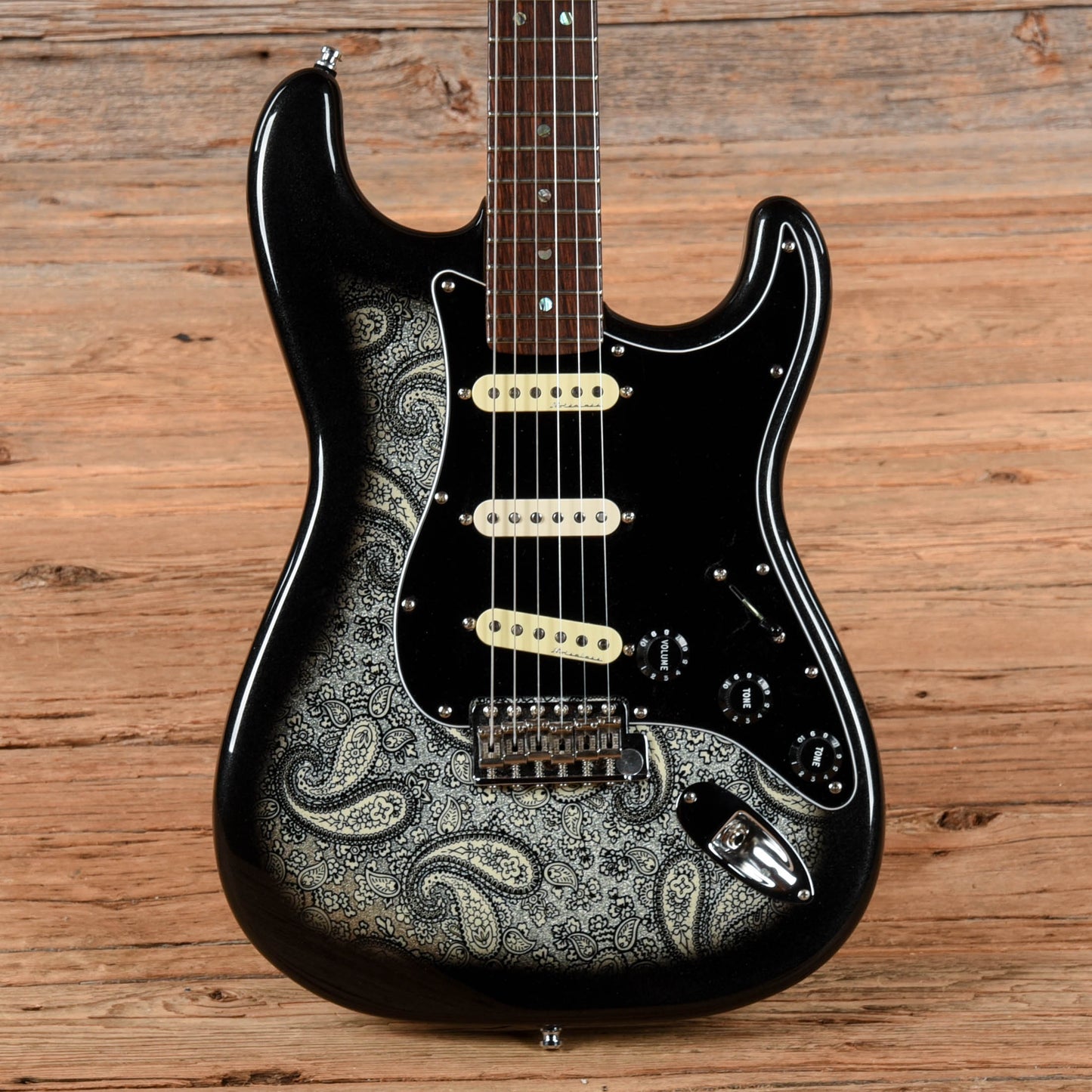 Fender American Deluxe Stratocaster with Allparts Body Black Paisley Electric Guitars / Solid Body
