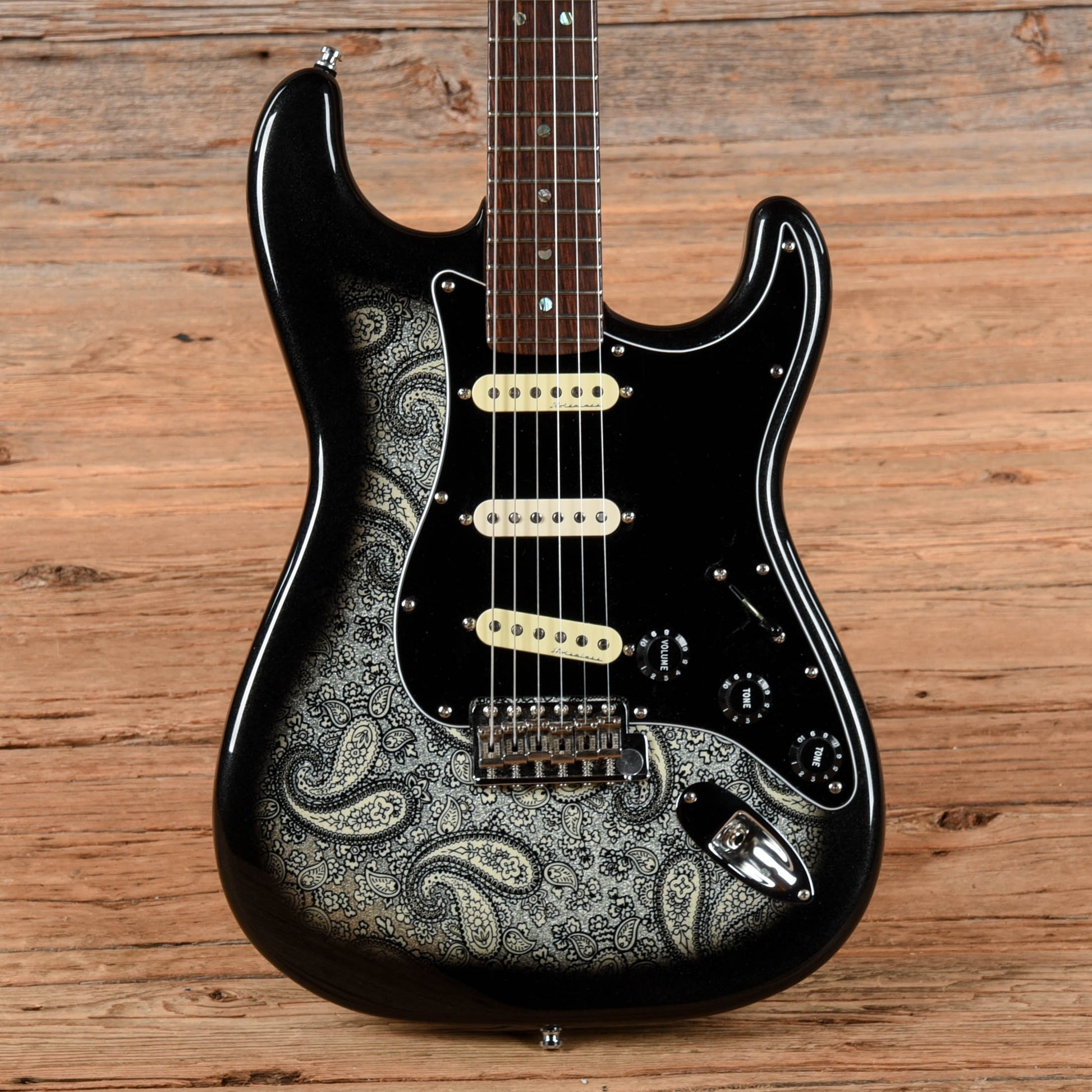 Fender American Deluxe Stratocaster with Allparts Body Black Paisley Electric Guitars / Solid Body