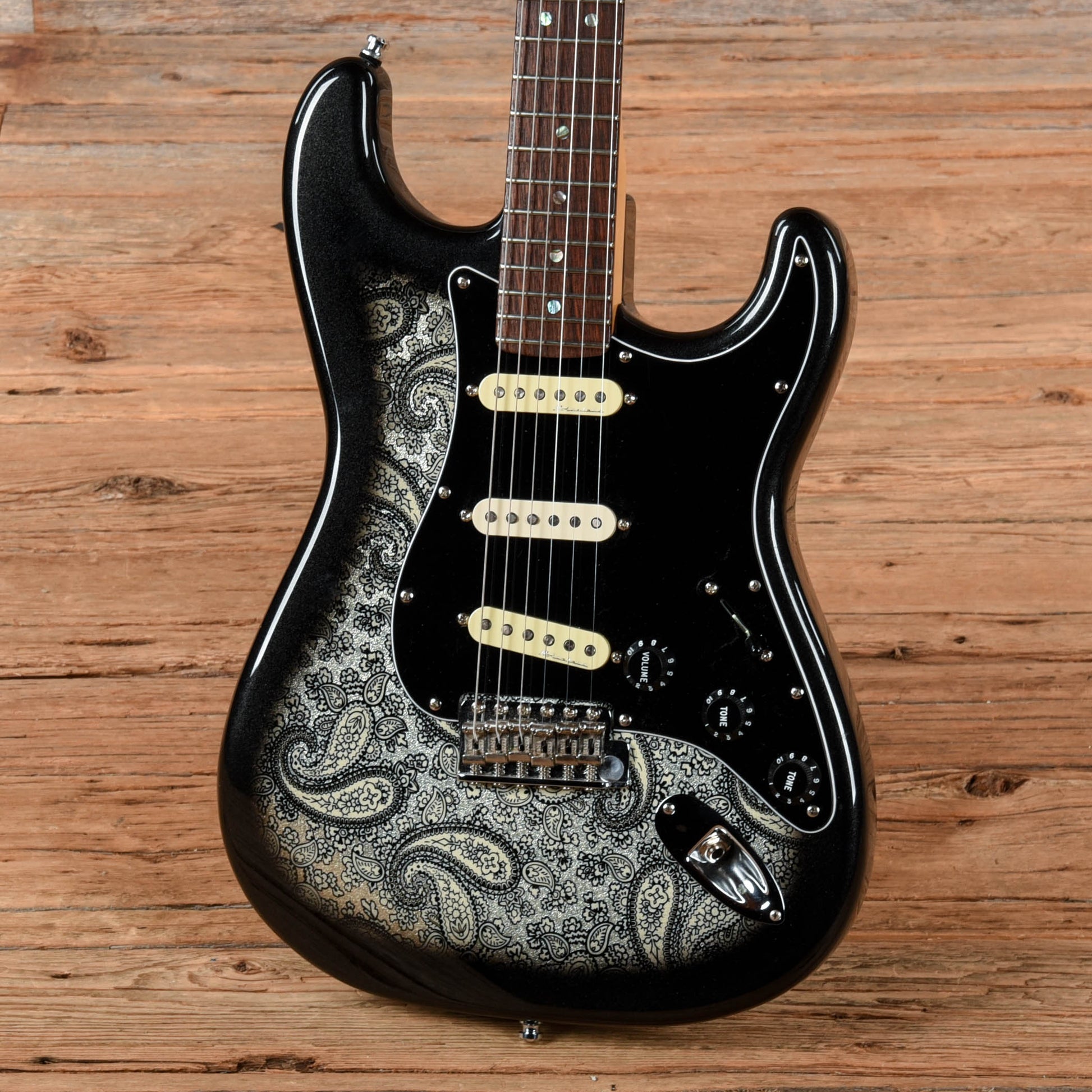 Fender American Deluxe Stratocaster with Allparts Body Black Paisley Electric Guitars / Solid Body