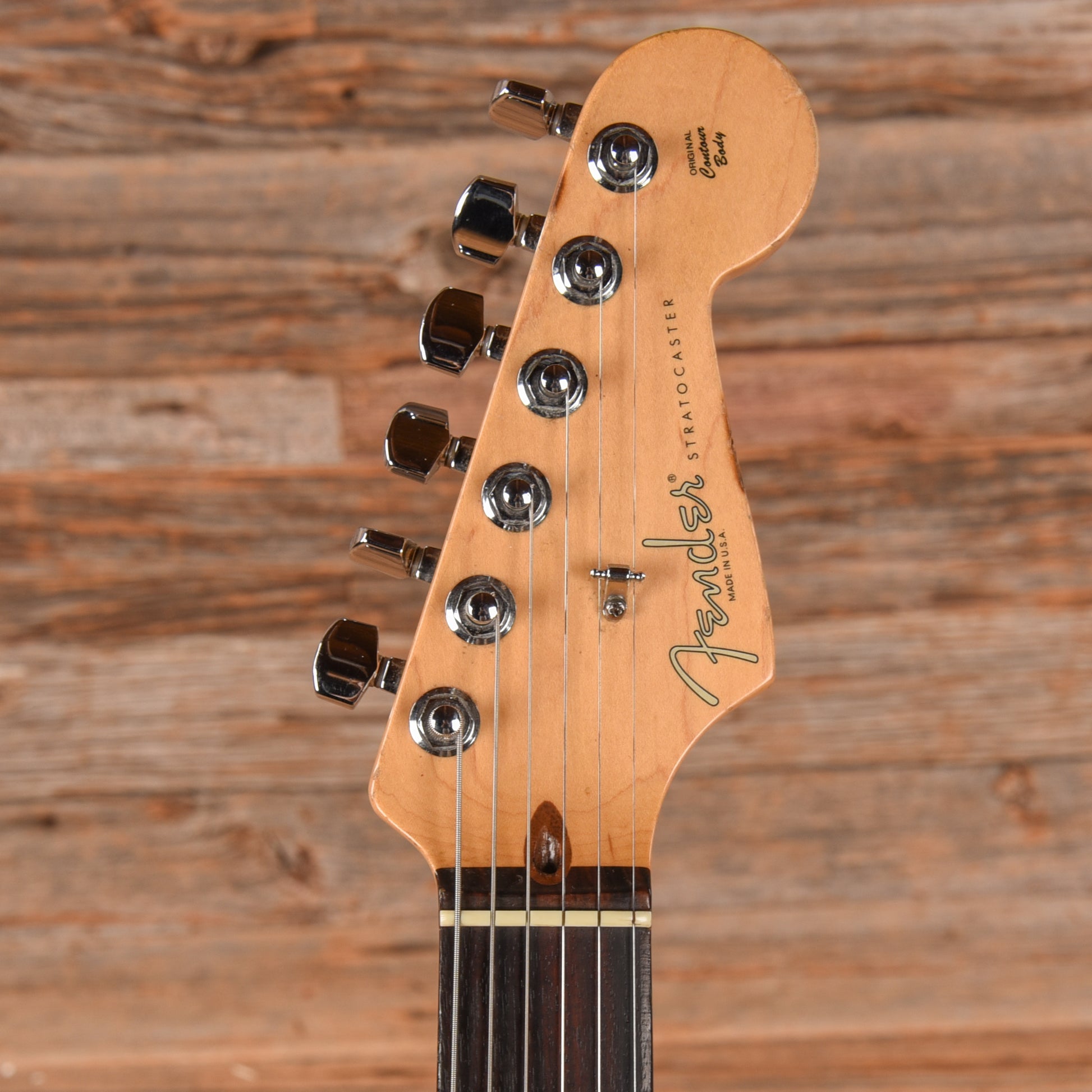 Fender American Double Fat Stratocaster Shoreline Gold 2000 Electric Guitars / Solid Body