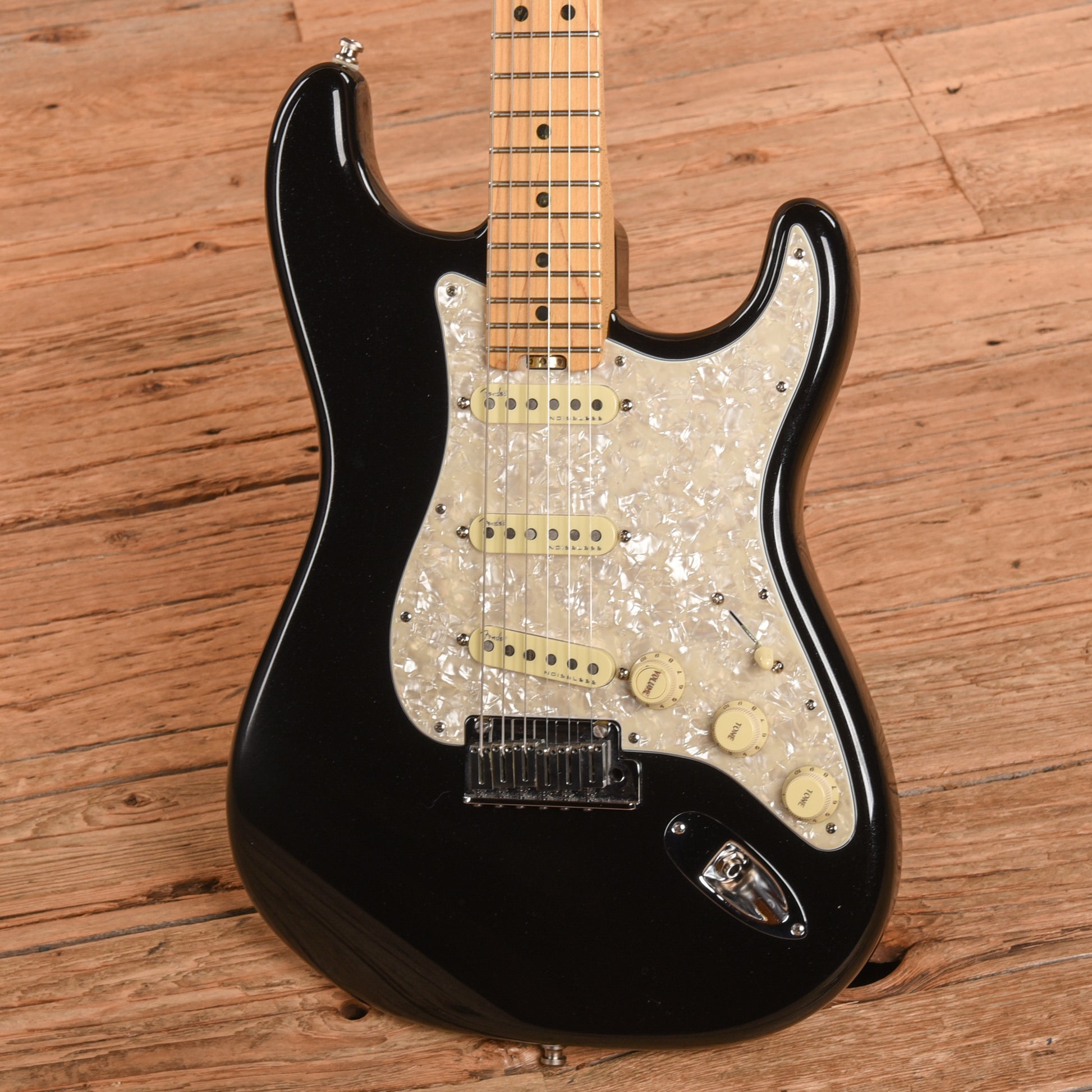 Fender American Elite Stratocaster Mystic Black 2015 Electric Guitars / Solid Body