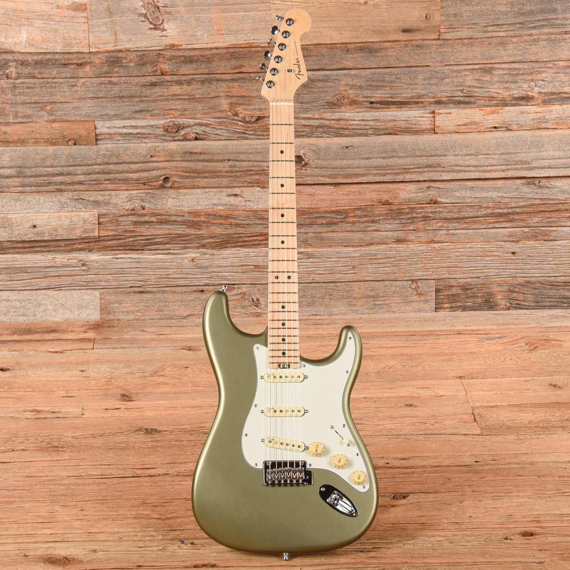 Fender American Elite Stratocaster Satin Jade Pearl Metallic 2019 Electric Guitars / Solid Body
