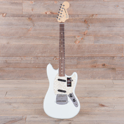 Fender American Performer Mustang Satin Sonic Blue Electric Guitars / Solid Body