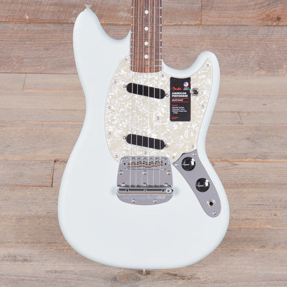 Fender American Performer Mustang Satin Sonic Blue Electric Guitars / Solid Body