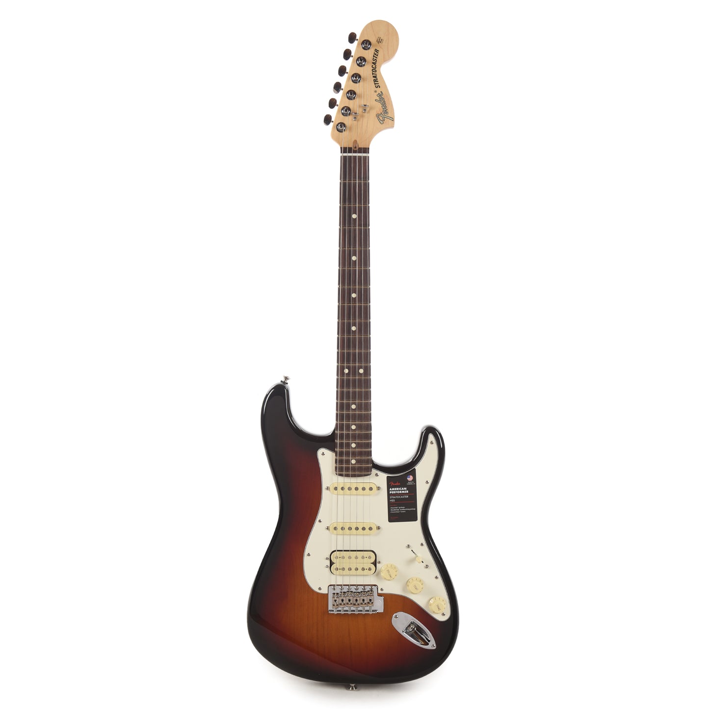 Fender American Performer Stratocaster HSS 3-Color Sunburst Electric Guitars / Solid Body