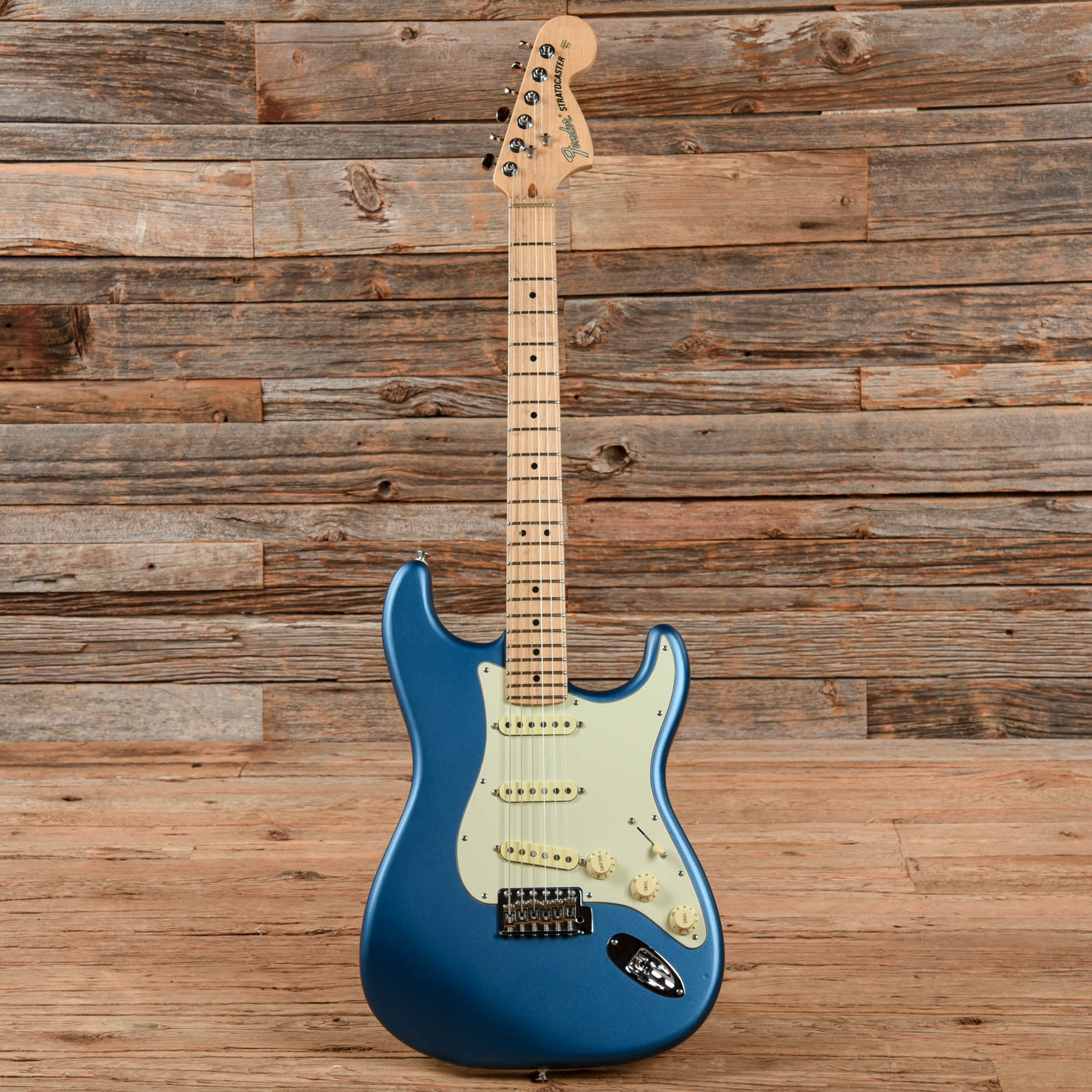 Fender American Performer Stratocaster Satin Lake Placid Blue 2021 Electric Guitars / Solid Body