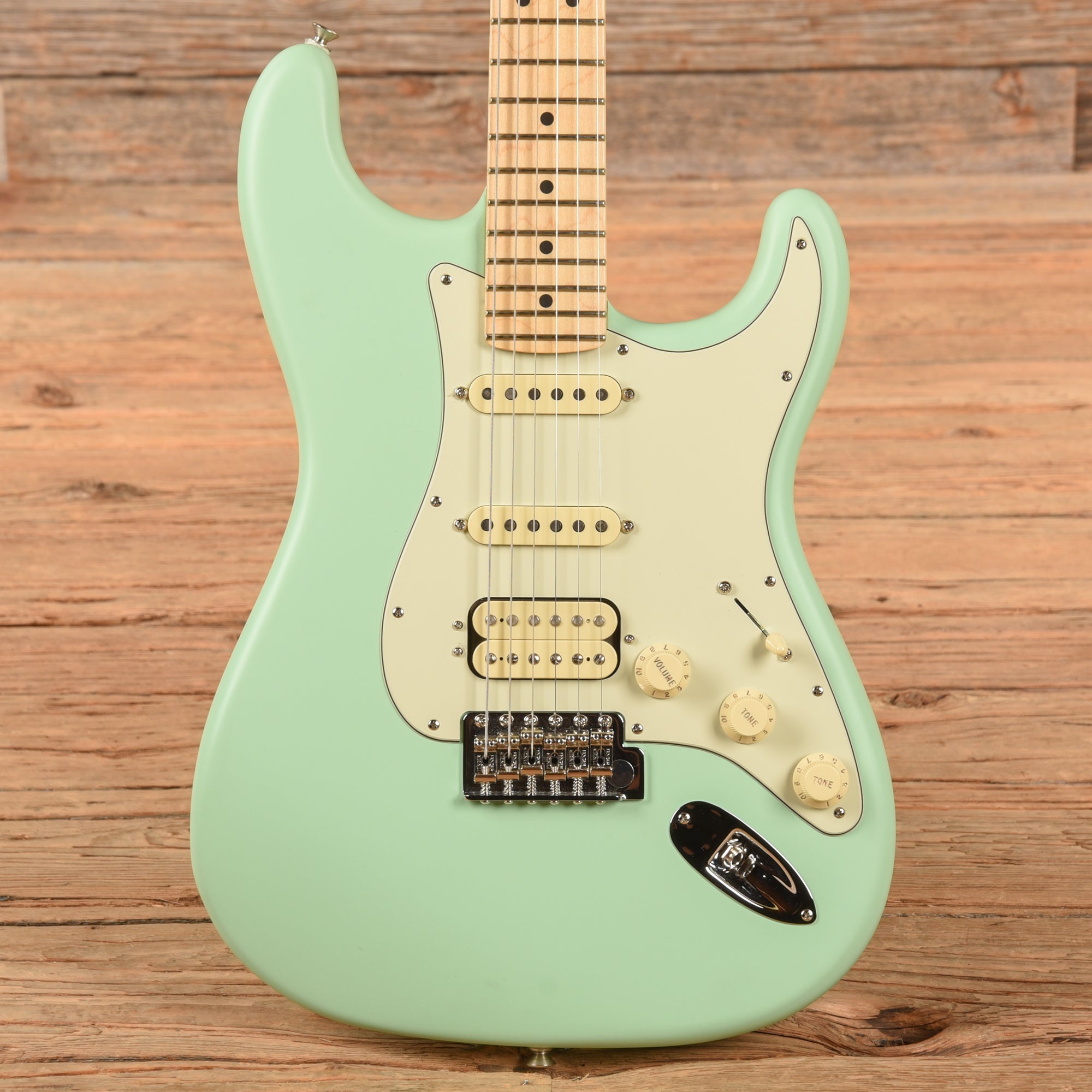 Fender American Performer Stratocaster Satin Surf Green 2022 Electric Guitars / Solid Body