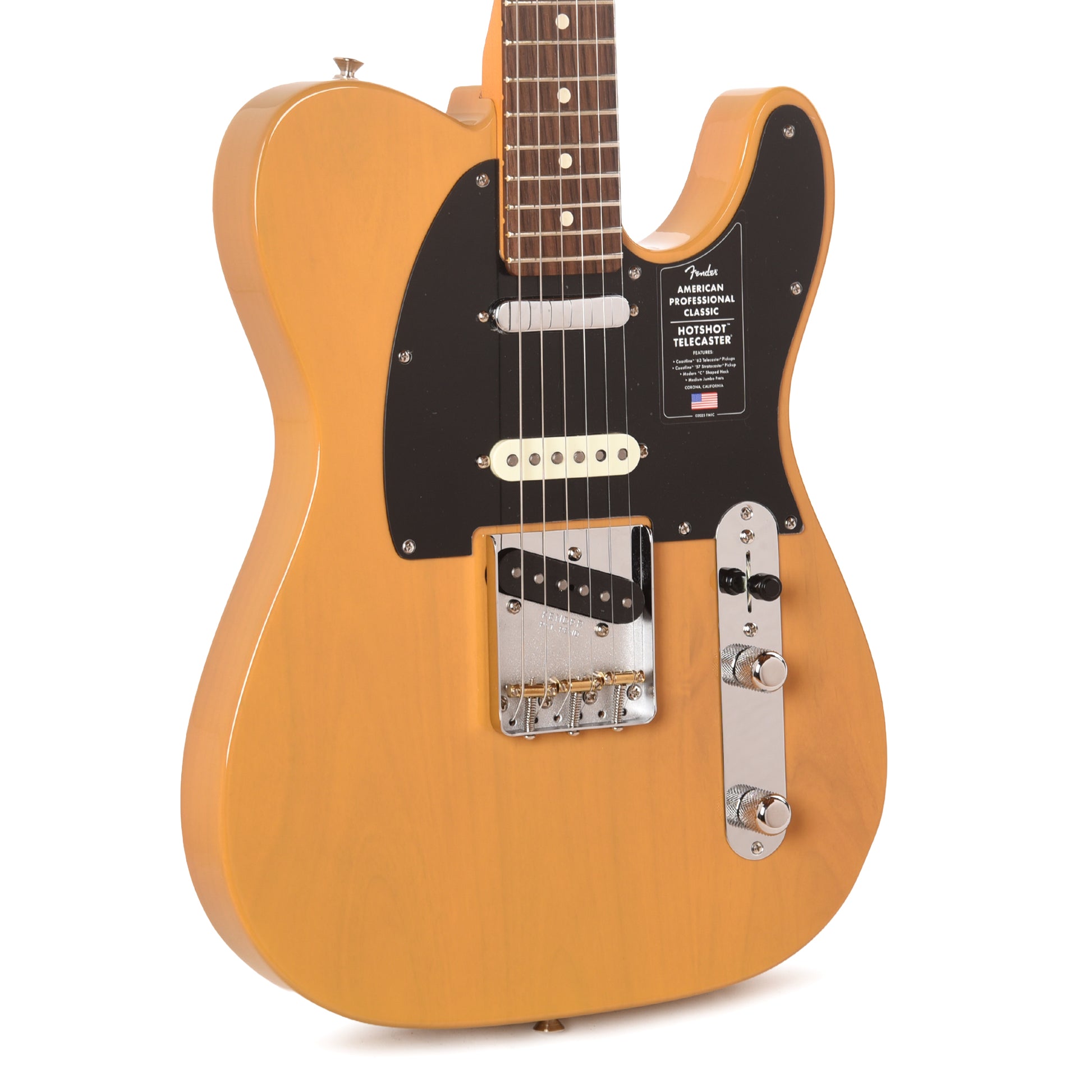 Fender American Professional Classic Hotshot Telecaster Butterscotch Blonde Electric Guitars / Solid Body