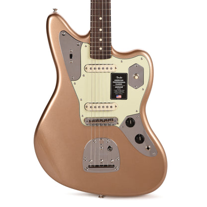 Fender American Professional Classic Jaguar Faded Firemist Gold Electric Guitars / Solid Body
