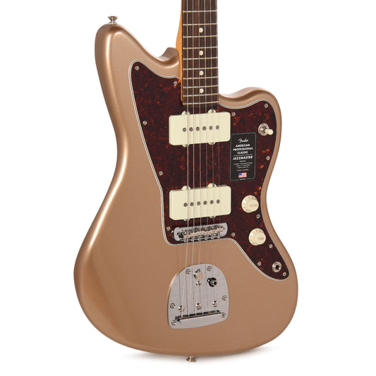 Fender American Professional Classic Jazzmaster Faded Firemist Gold Electric Guitars / Solid Body