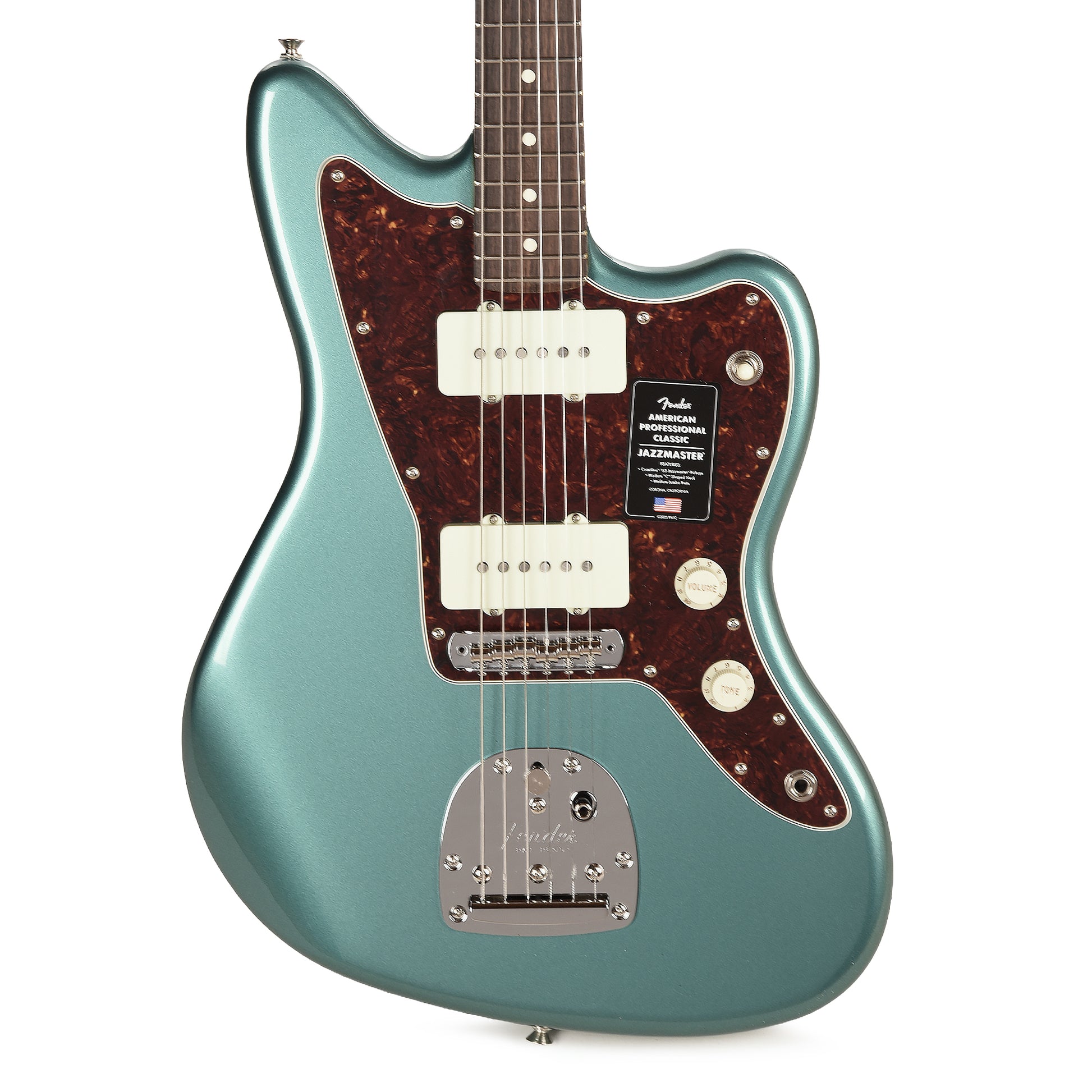 Fender American Professional Classic Jazzmaster Faded Sherwood Green Metallic Electric Guitars / Solid Body