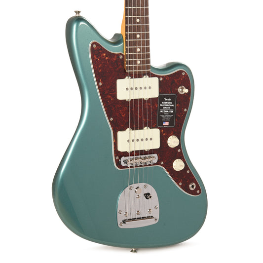 Fender American Professional Classic Jazzmaster Faded Sherwood Green Metallic Electric Guitars / Solid Body