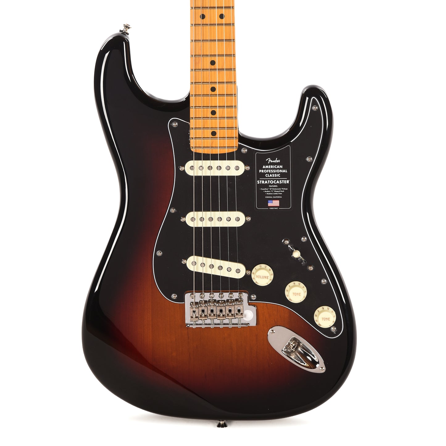 Fender American Professional Classic Stratocaster 3-Color Sunburst Electric Guitars / Solid Body