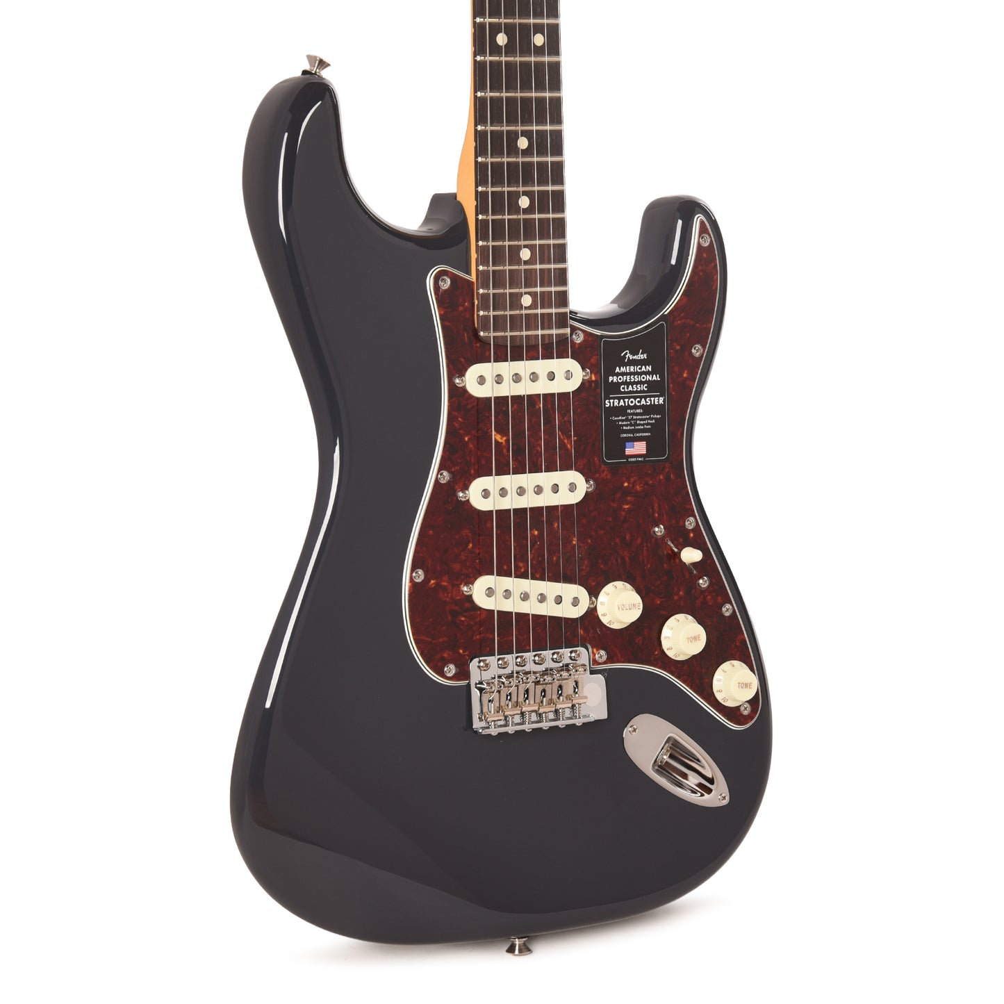 Fender American Professional Classic Stratocaster Faded Black Electric Guitars / Solid Body