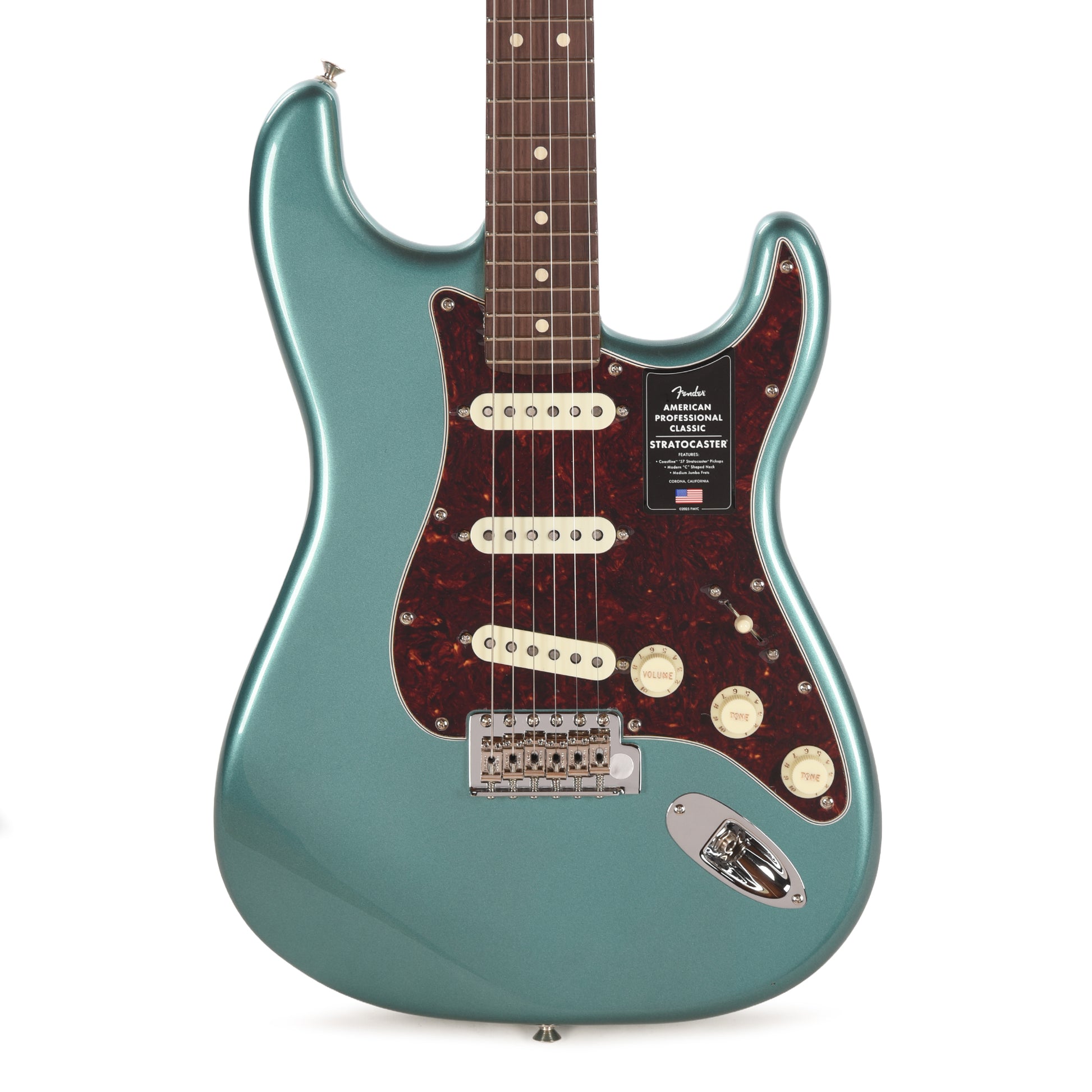Fender American Professional Classic Stratocaster Faded Sherwood Green Metallic Electric Guitars / Solid Body