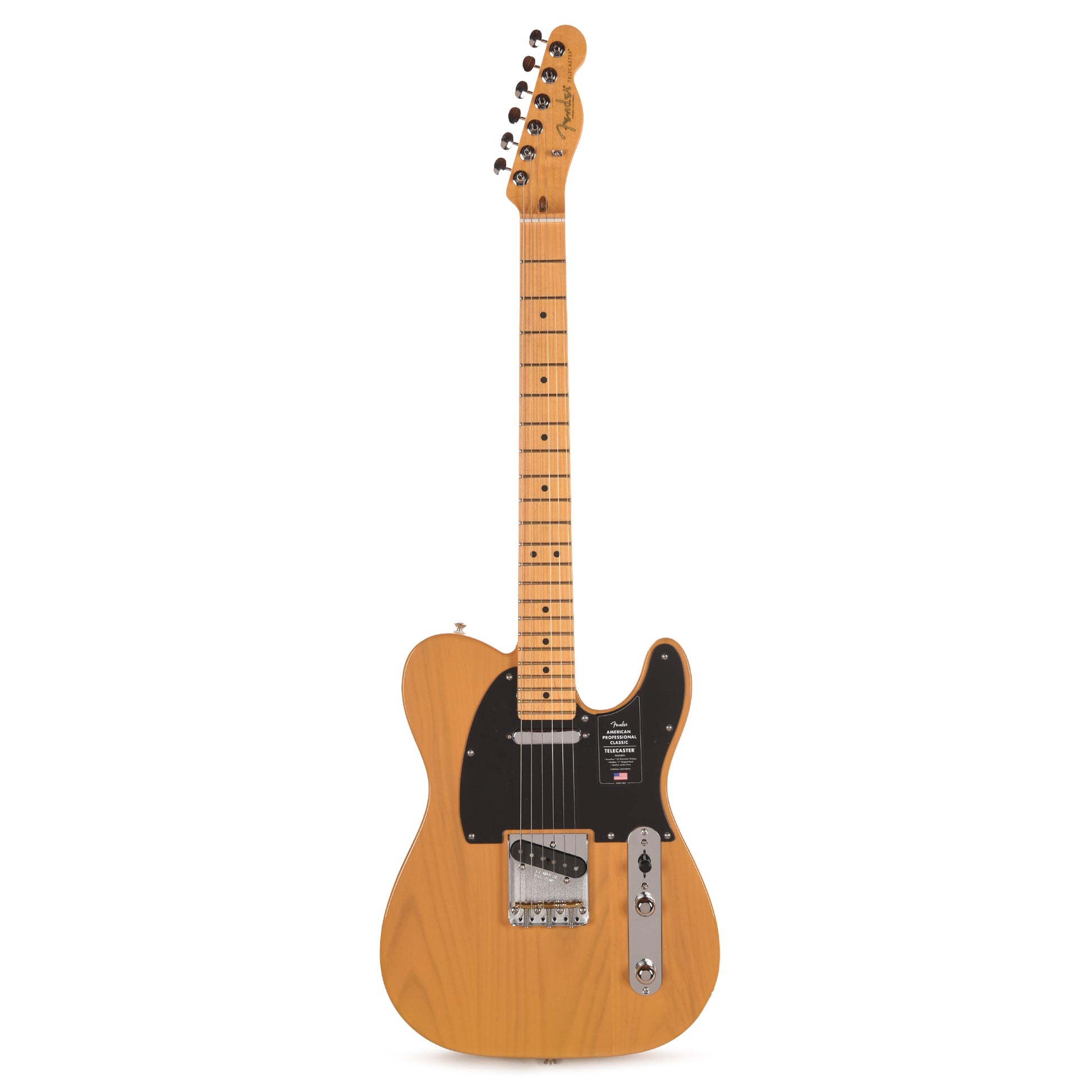 Fender American Professional Classic Telecaster Butterscotch Blonde Electric Guitars / Solid Body