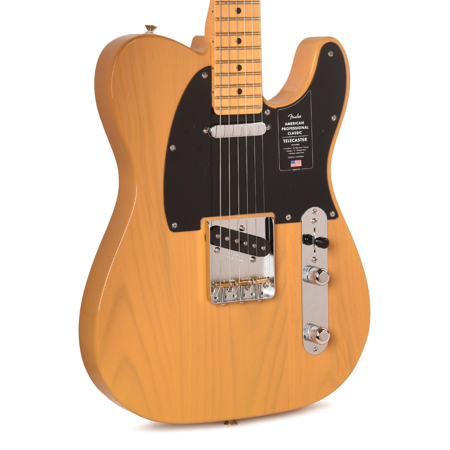 Fender American Professional Classic Telecaster Butterscotch Blonde Electric Guitars / Solid Body