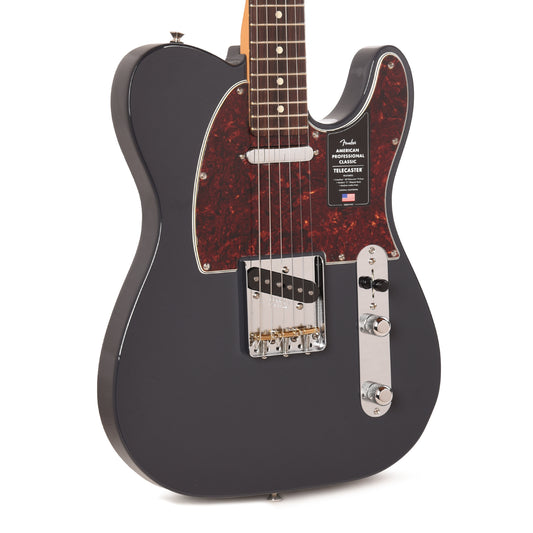Fender American Professional Classic Telecaster Faded Black Electric Guitars / Solid Body