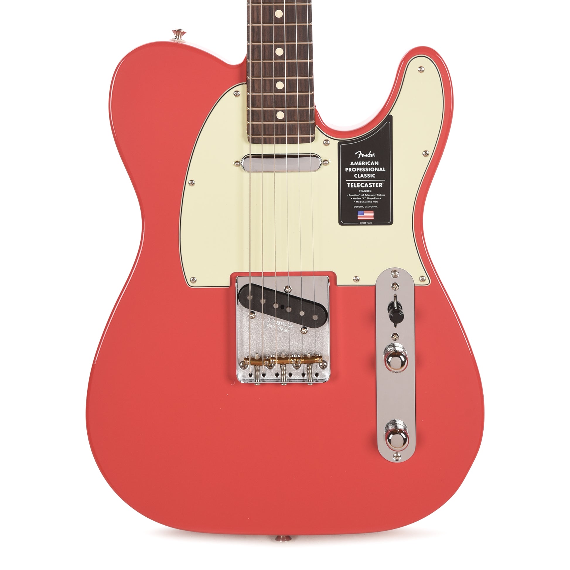 Fender American Professional Classic Telecaster Faded Dakota Red Electric Guitars / Solid Body