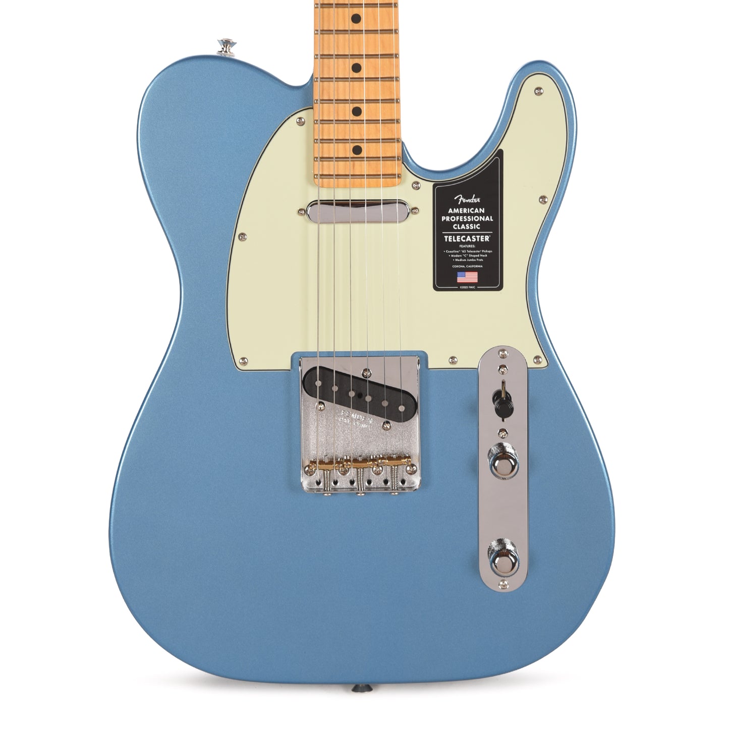 Fender American Professional Classic Telecaster Faded Lake Placid Blue Electric Guitars / Solid Body