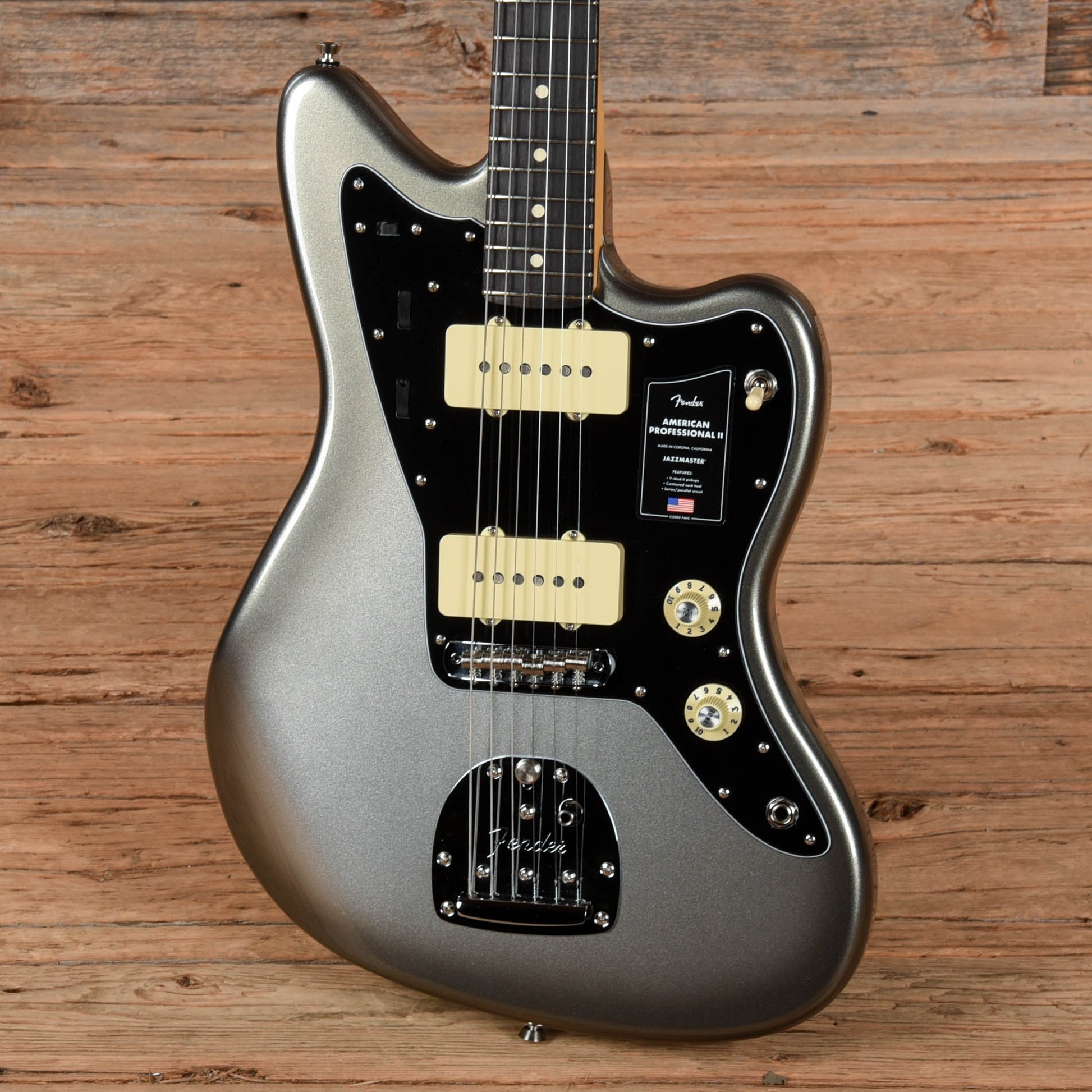 Fender American Professional II Jazzmaster Mercury 2021 Electric Guitars / Solid Body