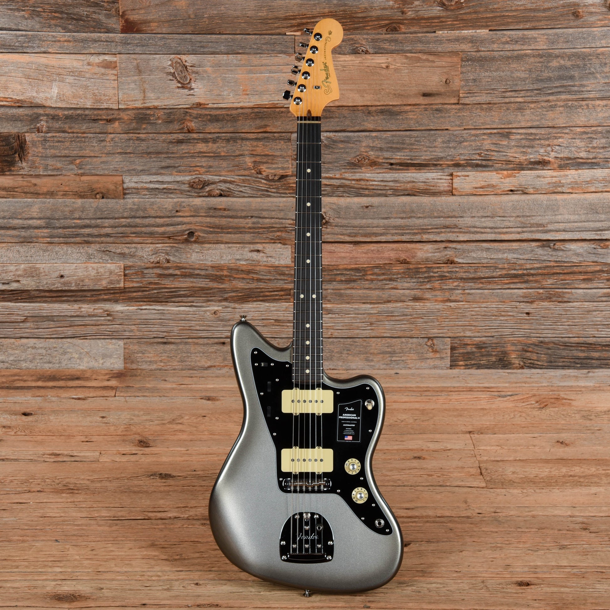 Fender American Professional II Jazzmaster Mercury 2021 Electric Guitars / Solid Body
