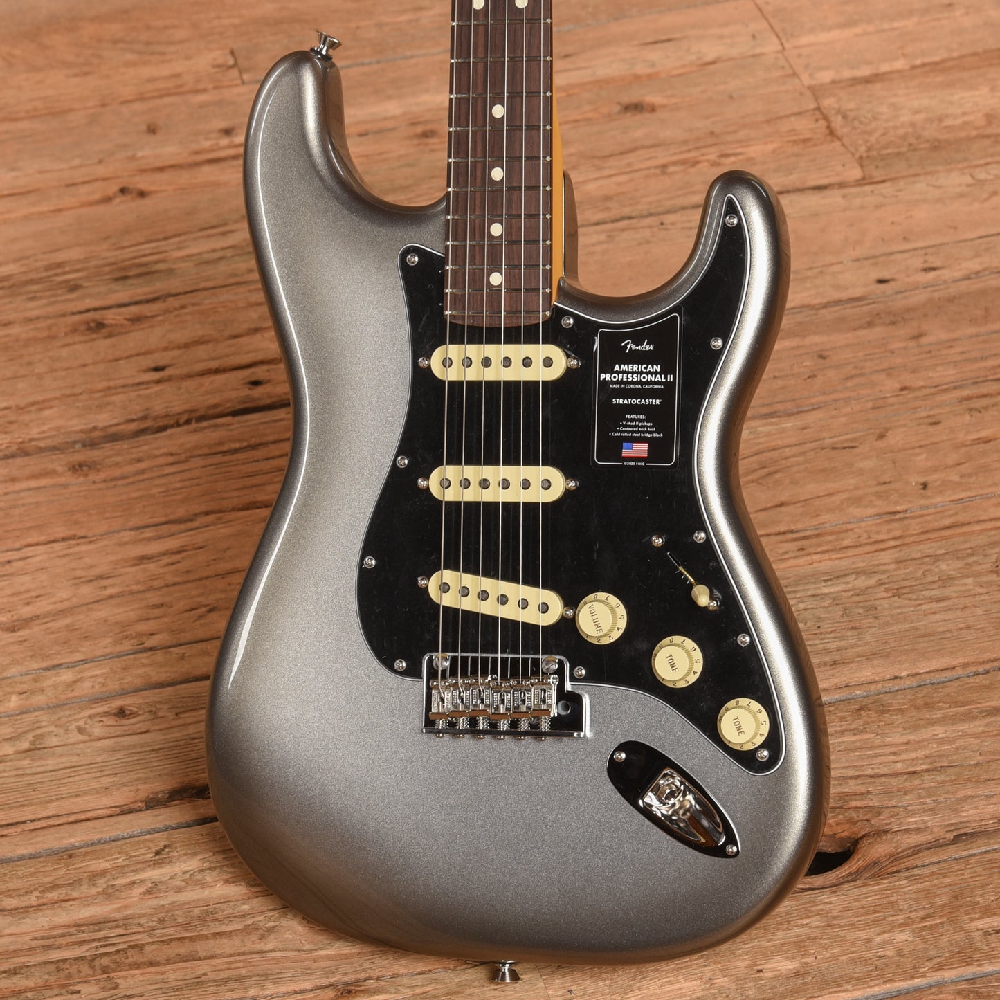 Fender American Professional II Stratocaster Mercury 2024 Electric Guitars / Solid Body