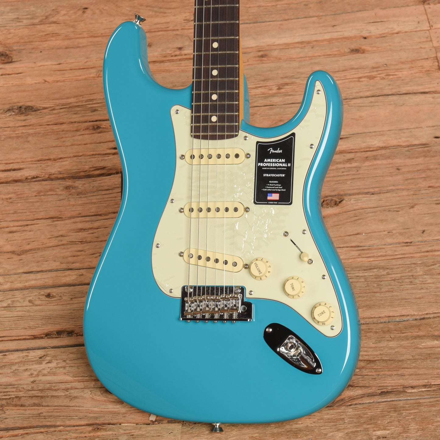 Fender American Professional II Stratocaster Miami Blue 2020 Electric Guitars / Solid Body