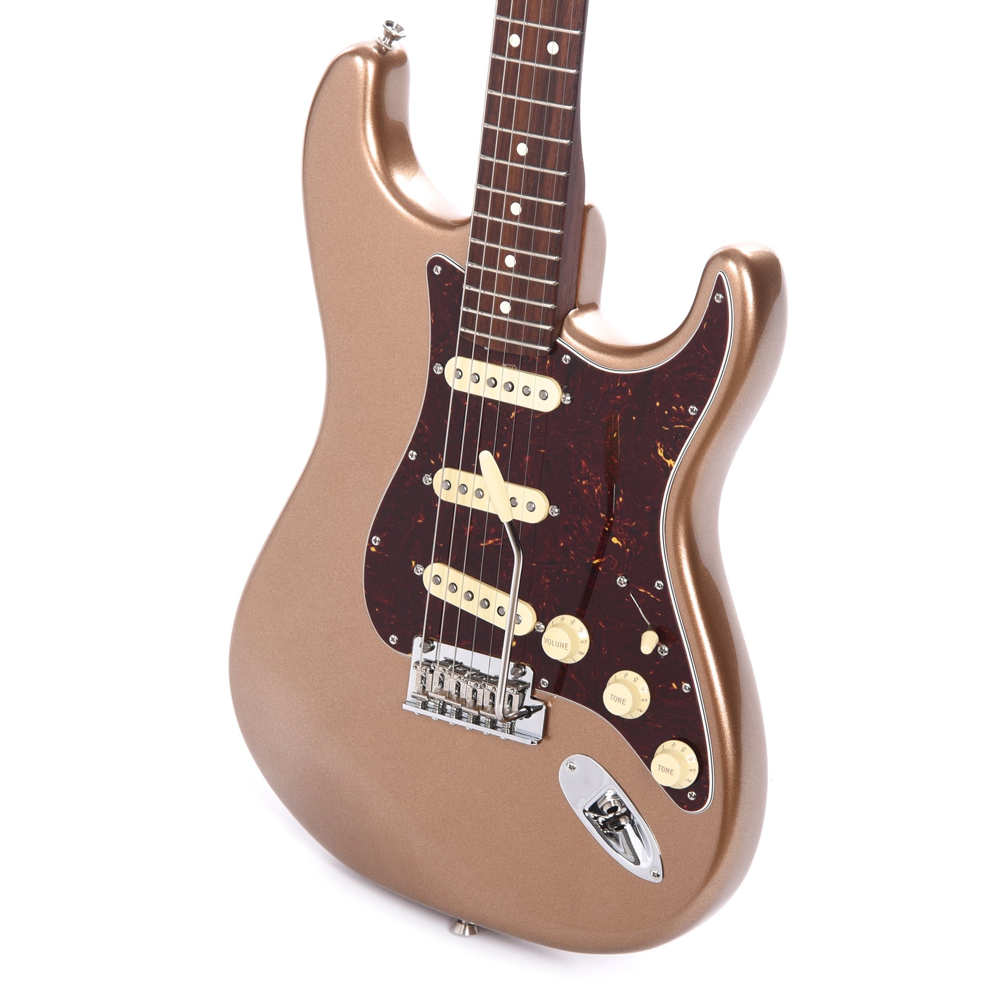 Fender American Professional II Stratocaster Rosewood Neck Firemist Gold w/Custom Shop Fat '50s Pickups Electric Guitars / Solid Body
