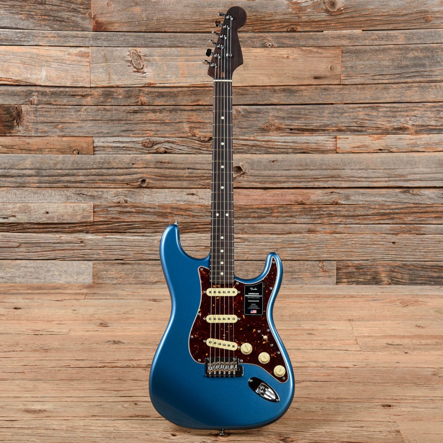 Fender American Professional II Stratocaster Rosewood Neck Lake Placid Blue w/Custom Shop Fat '50s Pickups Electric Guitars / Solid Body
