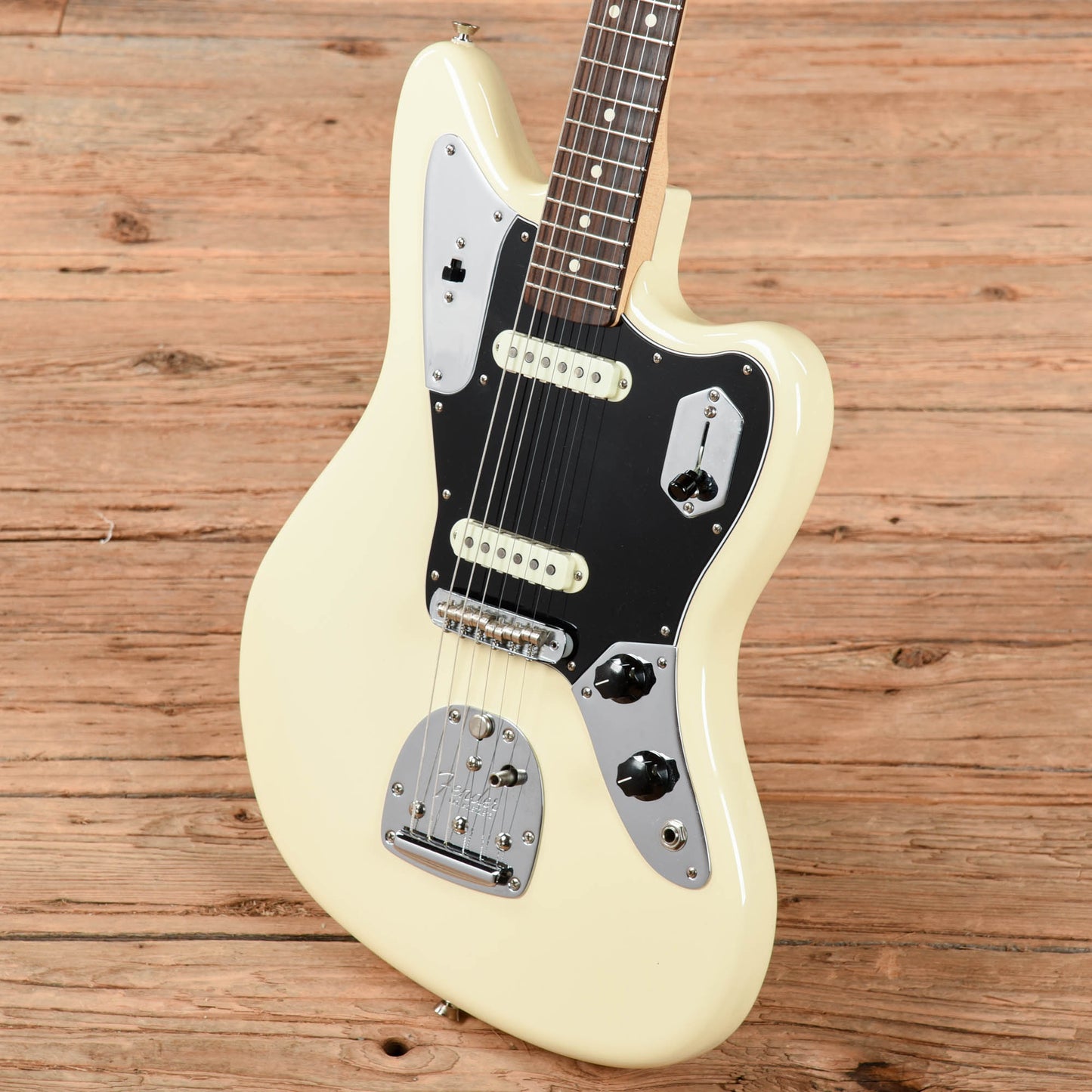Fender American Professional Jaguar Olympic White 2018 Electric Guitars / Solid Body
