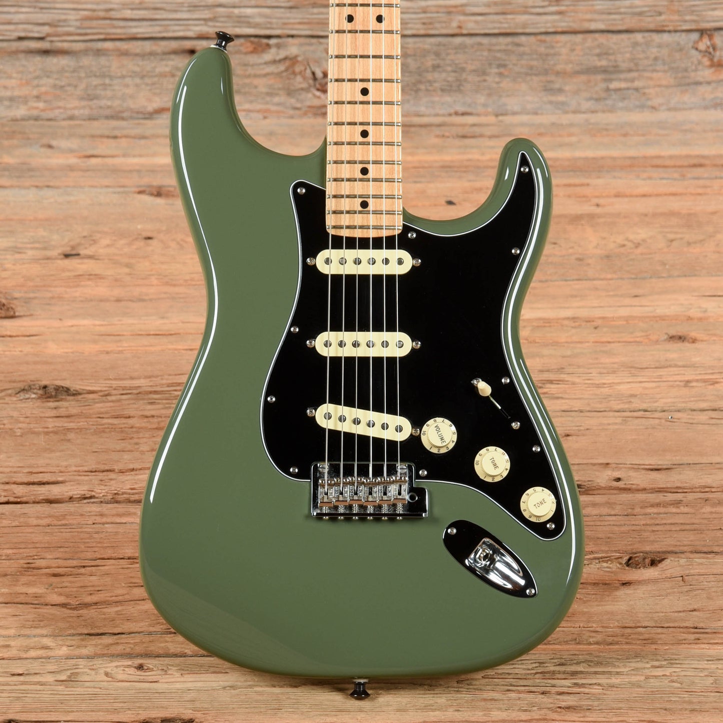 Fender American Professional Stratocaster Antique Olive 2018 Electric Guitars / Solid Body