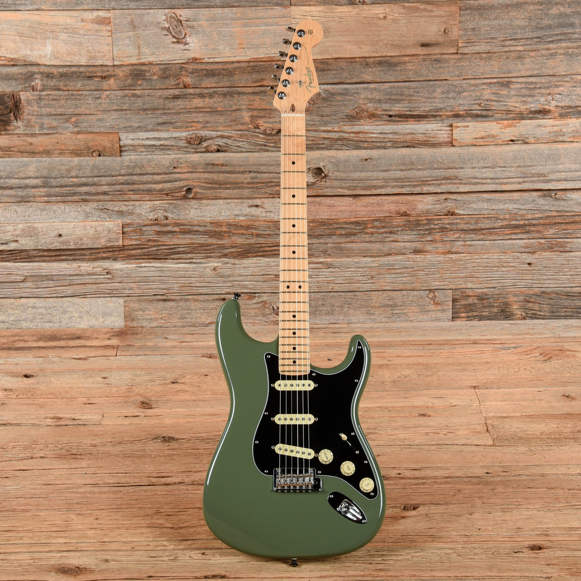 Fender American Professional Stratocaster Antique Olive 2018 Electric Guitars / Solid Body