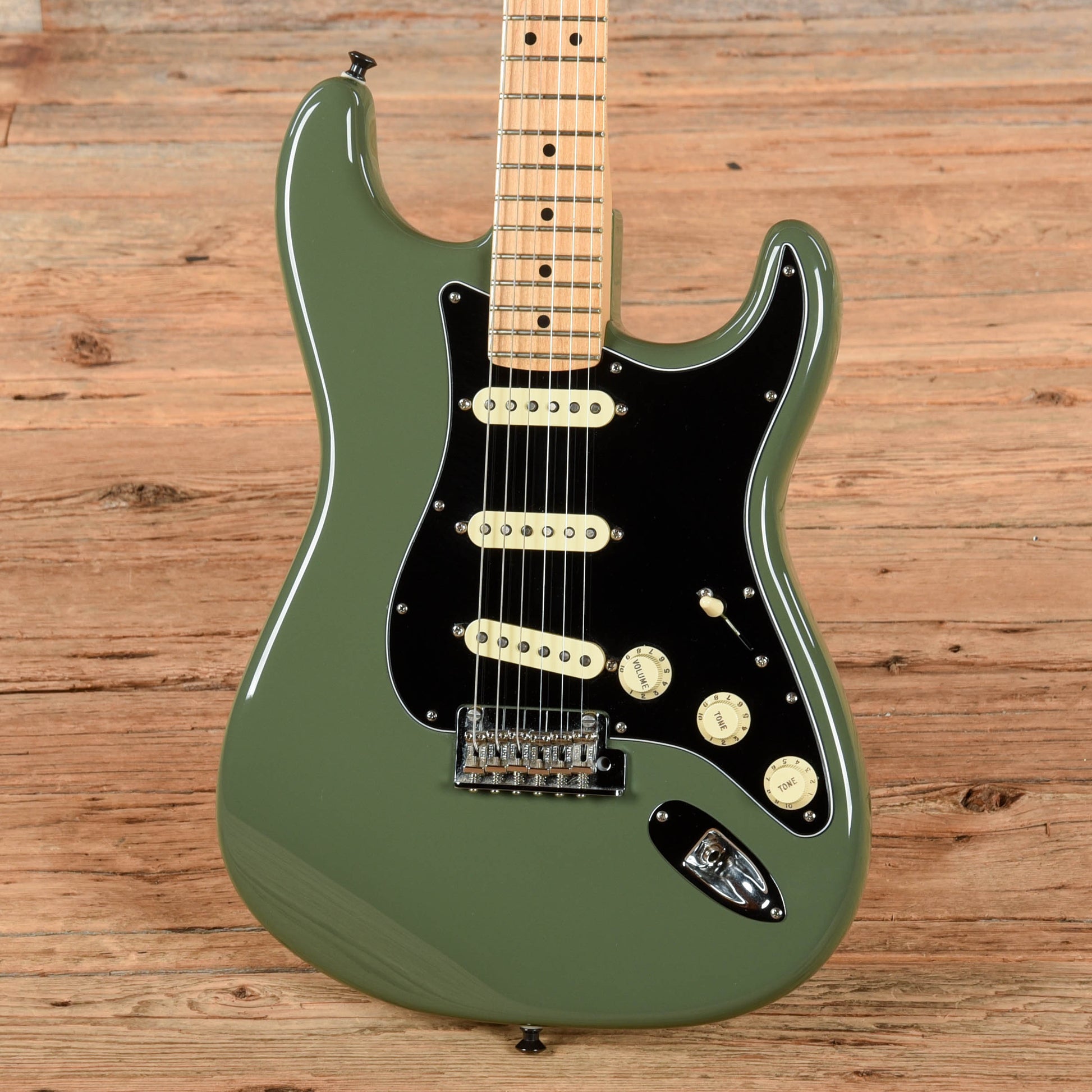 Fender American Professional Stratocaster Antique Olive 2018 Electric Guitars / Solid Body