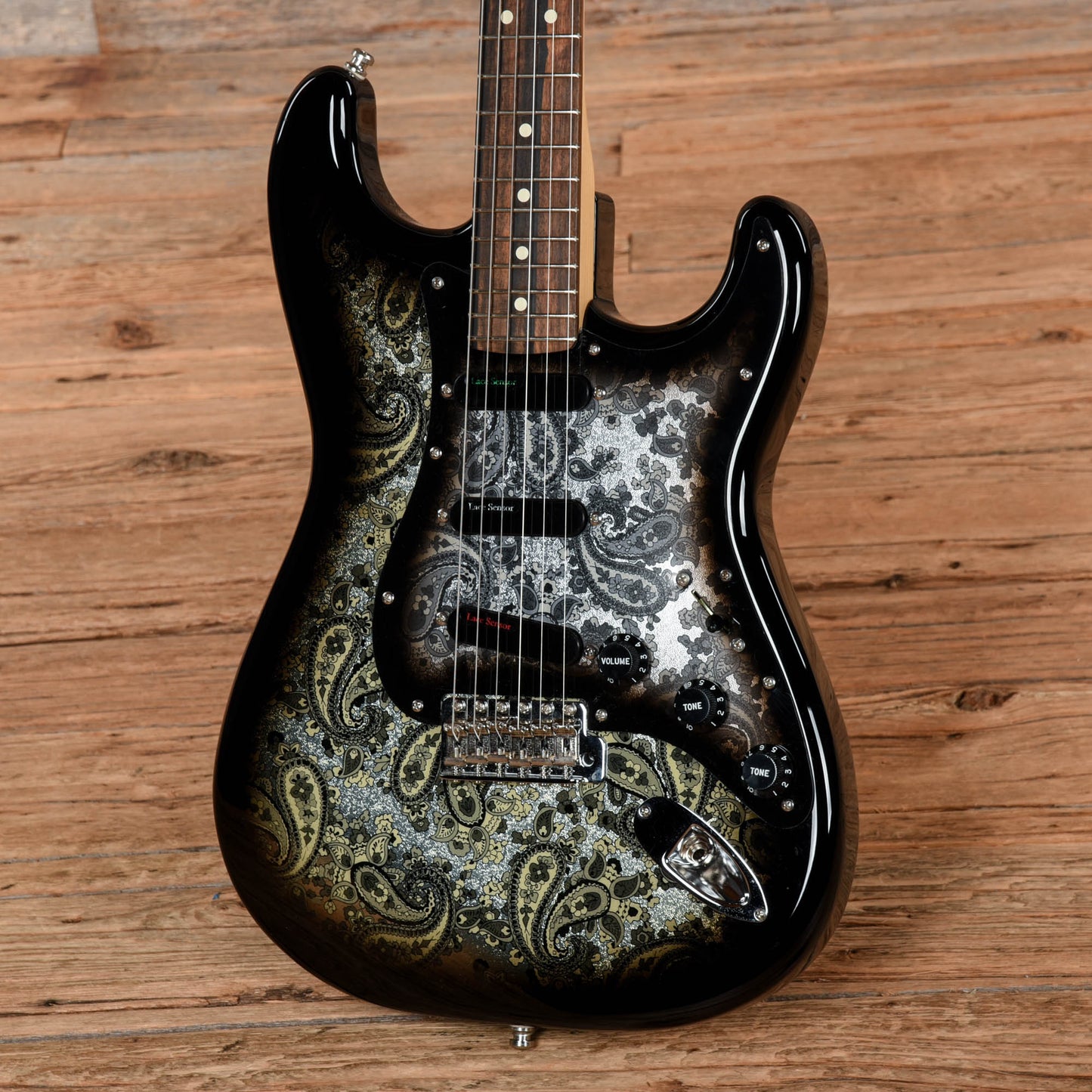 Fender American Professional Stratocaster Black Paisley 2019 Electric Guitars / Solid Body