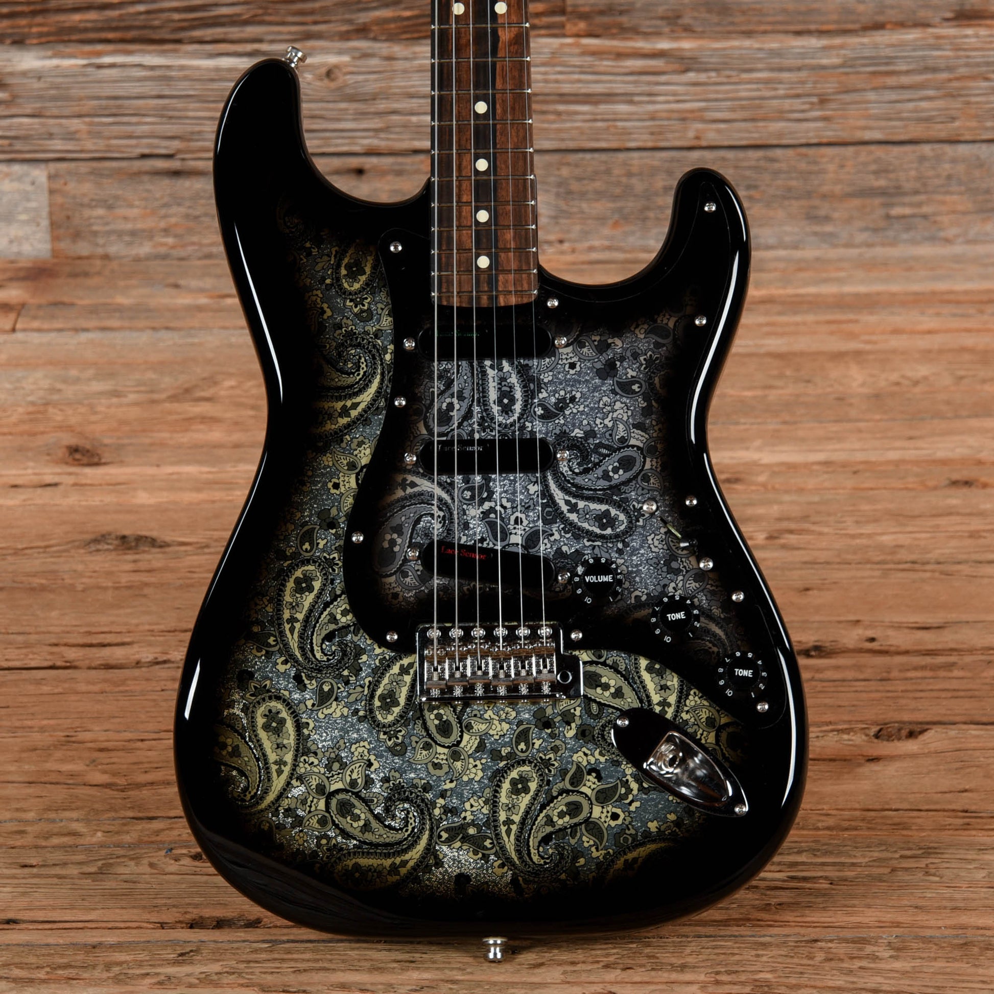 Fender American Professional Stratocaster Black Paisley 2019 Electric Guitars / Solid Body