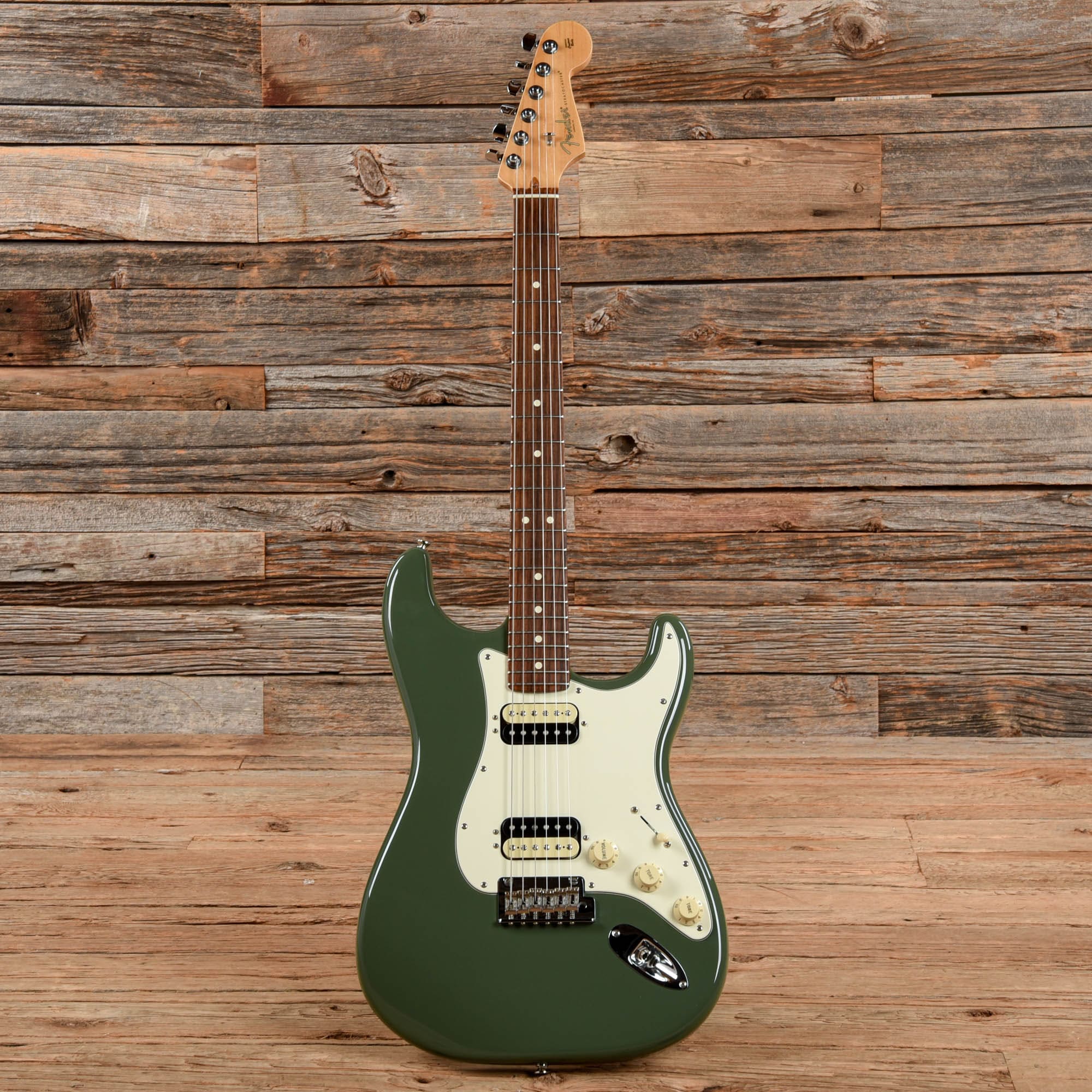 Fender American Professional Stratocaster HH SHawbucker Antique Olive 2016 Electric Guitars / Solid Body
