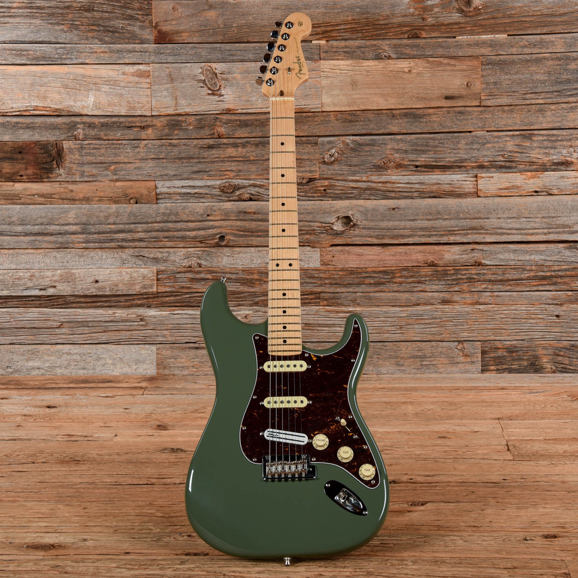 Fender American Professional Stratocaster HSS ShawBucker Antique Olive 2017 Electric Guitars / Solid Body