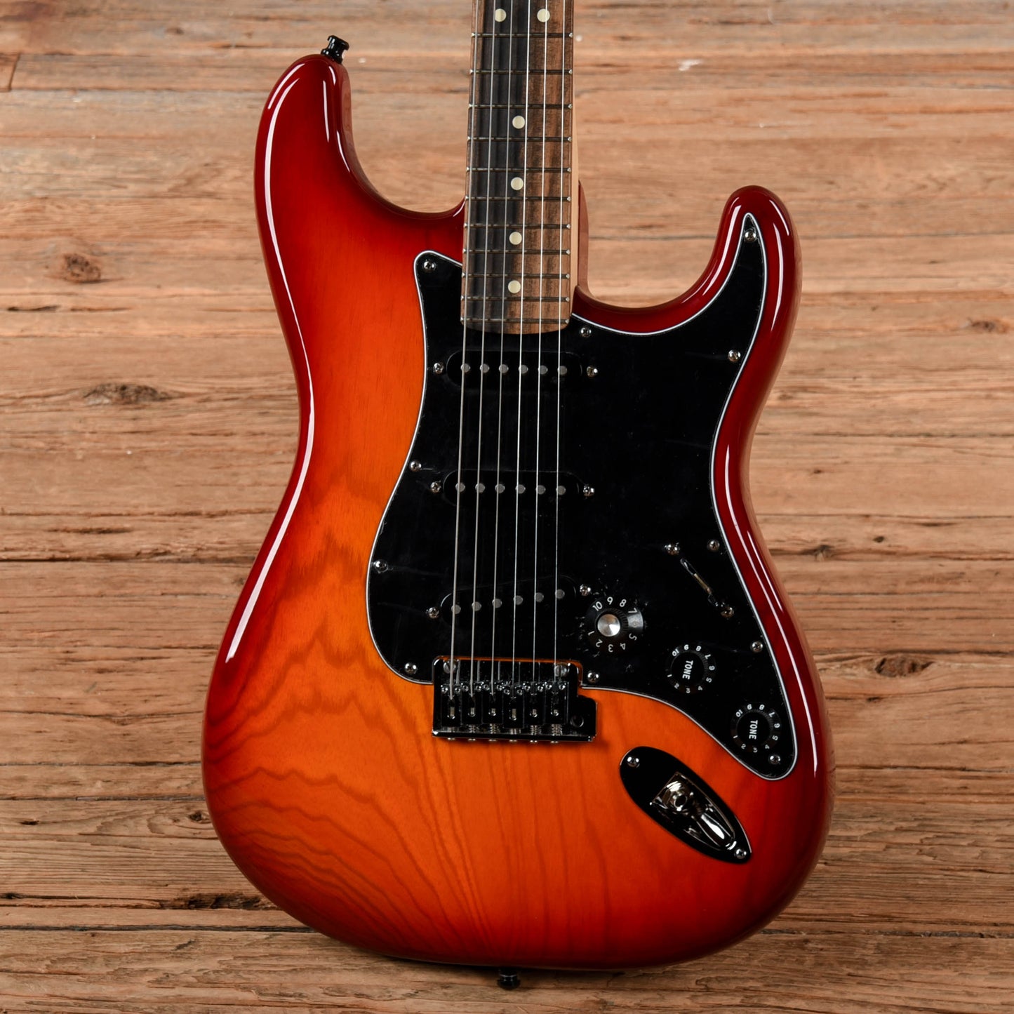 Fender American Professional Stratocaster Neck with American Deluxe Body Aged Cherry Burst 2019 Electric Guitars / Solid Body