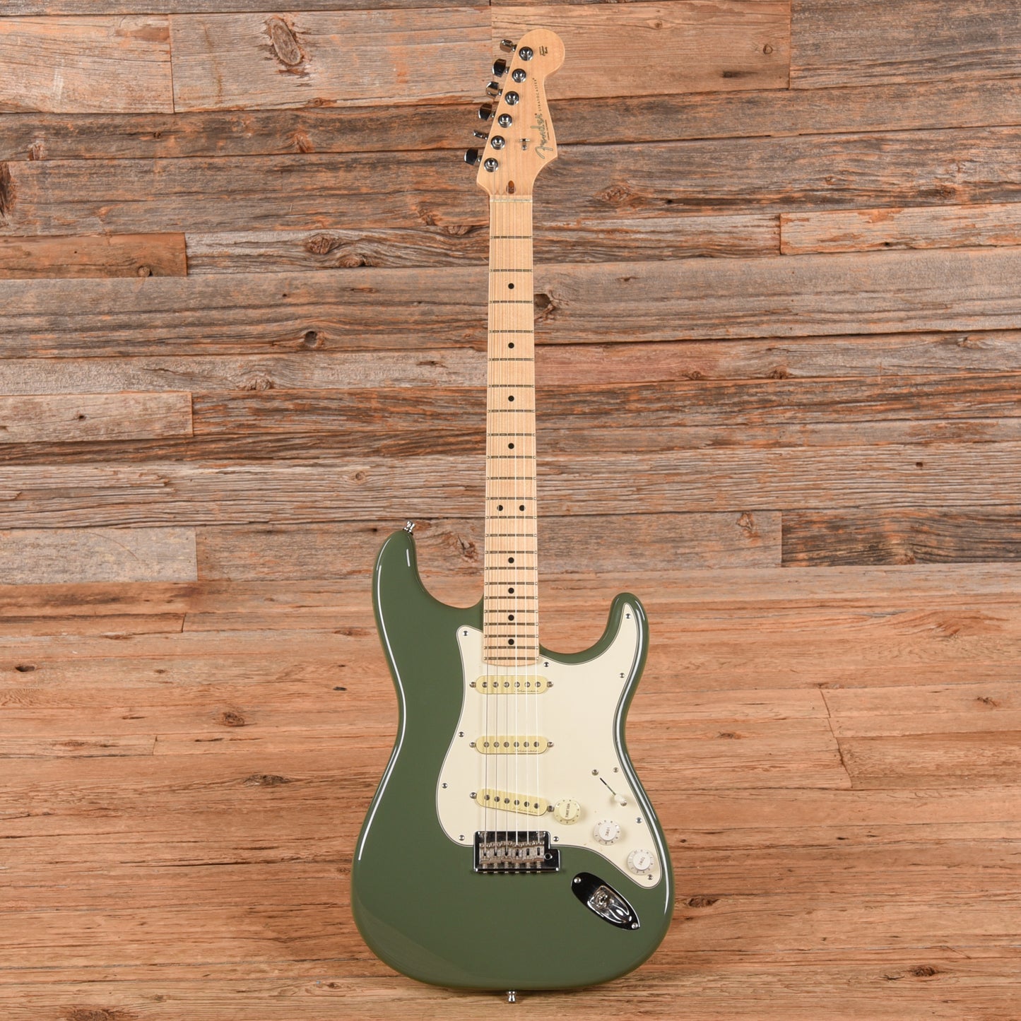 Fender American Professional Stratocaster Neck with American Professional Body Antique Olive Electric Guitars / Solid Body