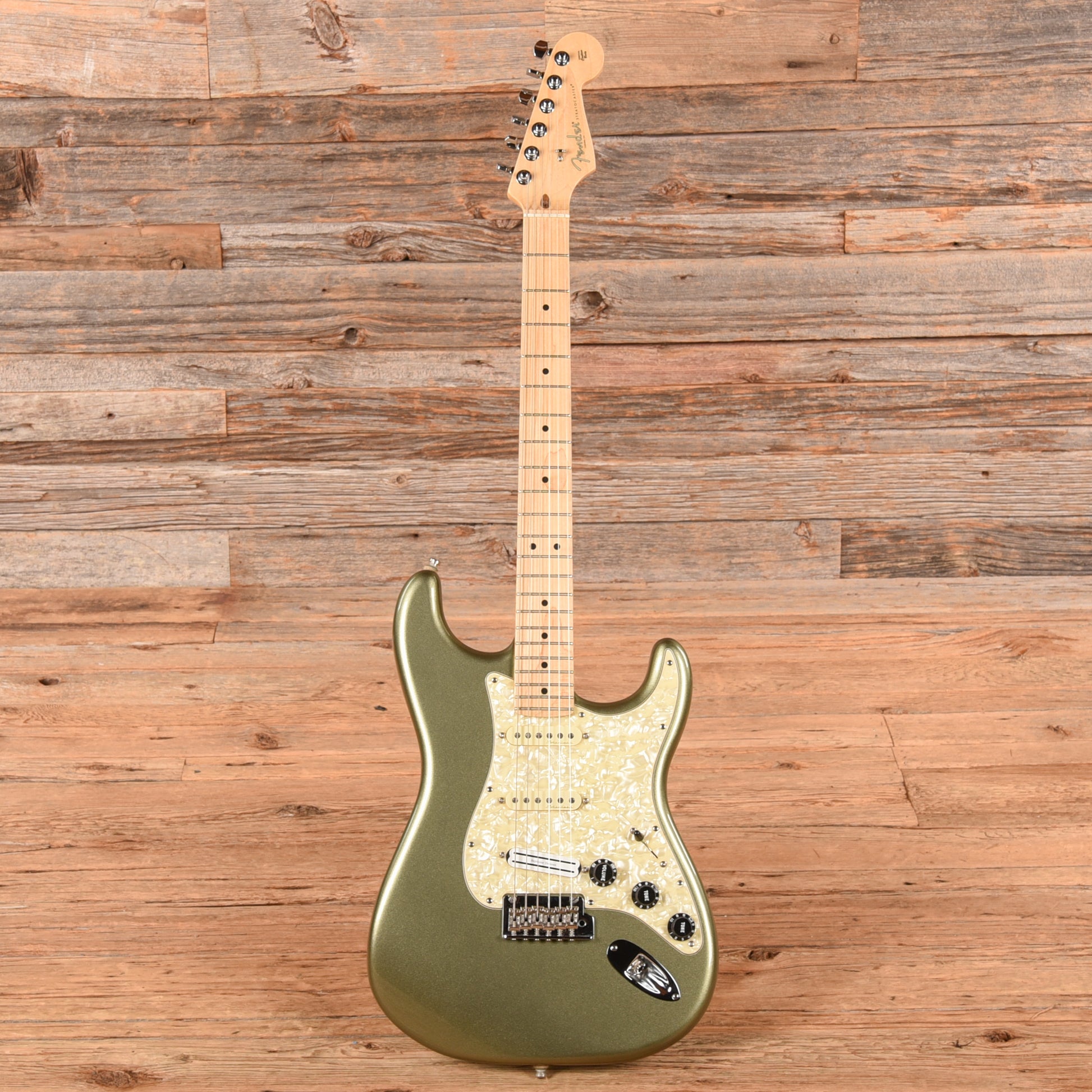 Fender American Professional Stratocaster Neck with American Standard Body Jade Pearl Metallic Electric Guitars / Solid Body