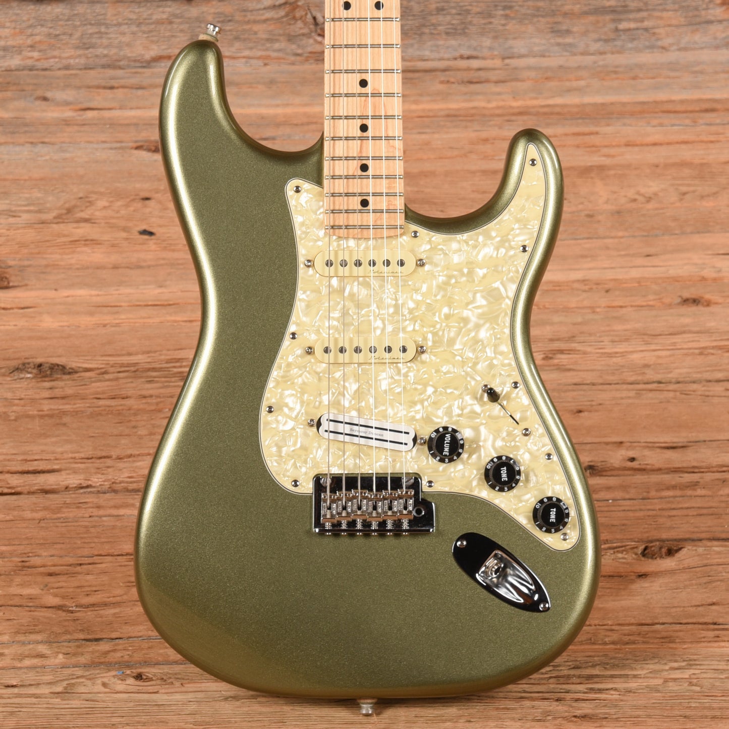 Fender American Professional Stratocaster Neck with American Standard Body Jade Pearl Metallic Electric Guitars / Solid Body